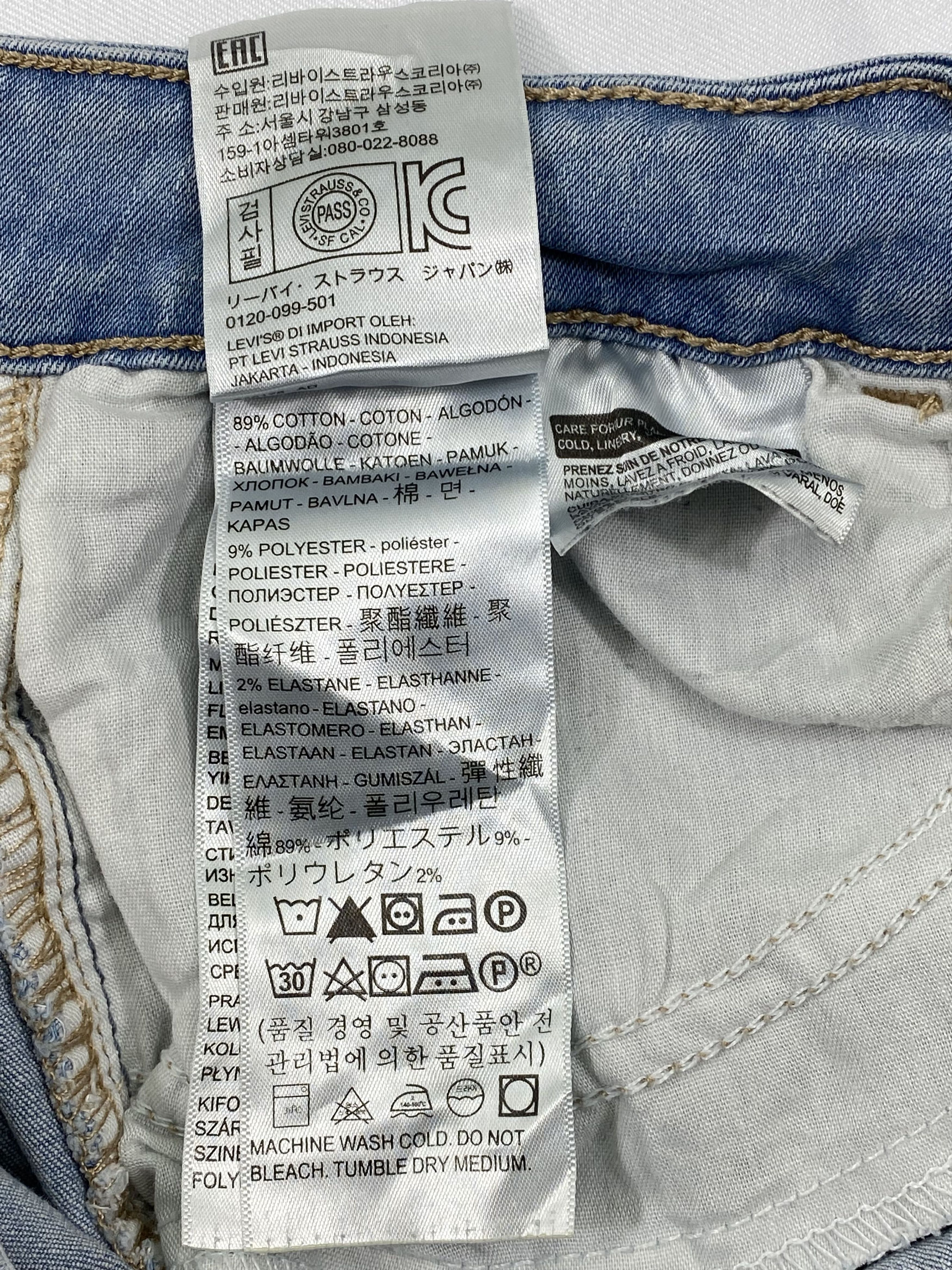 Vintage Levi`s Jeans 535 Super Skinny Blue Denim