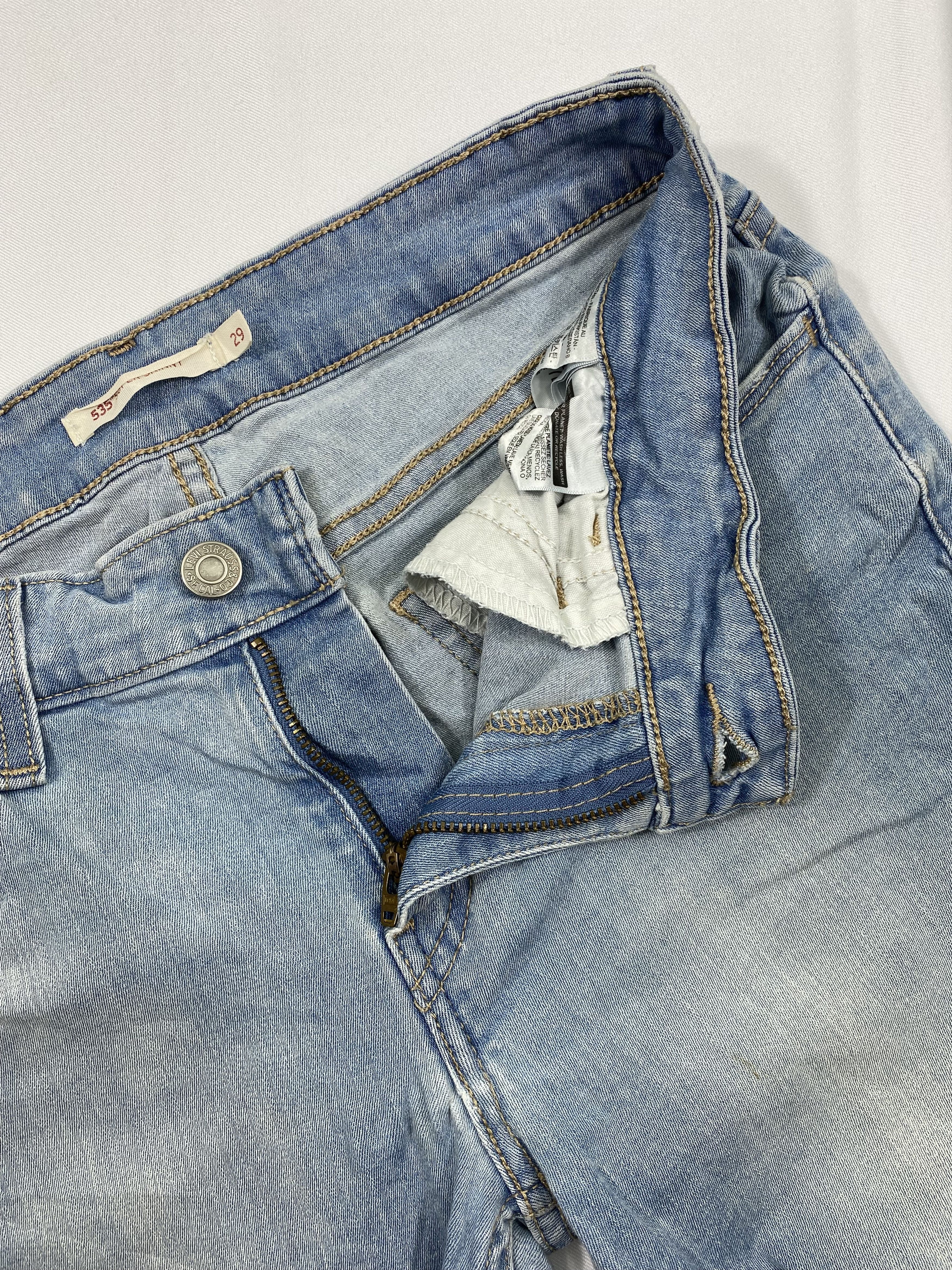 Vintage Levi`s Jeans 535 Super Skinny Blue Denim