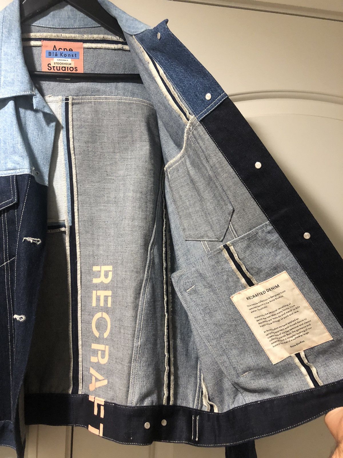 Acne Studios 2000 Recrafted Paneled Denim Jacket in Blue Size US M / EU 48-50 / 2 - 3 Thumbnail