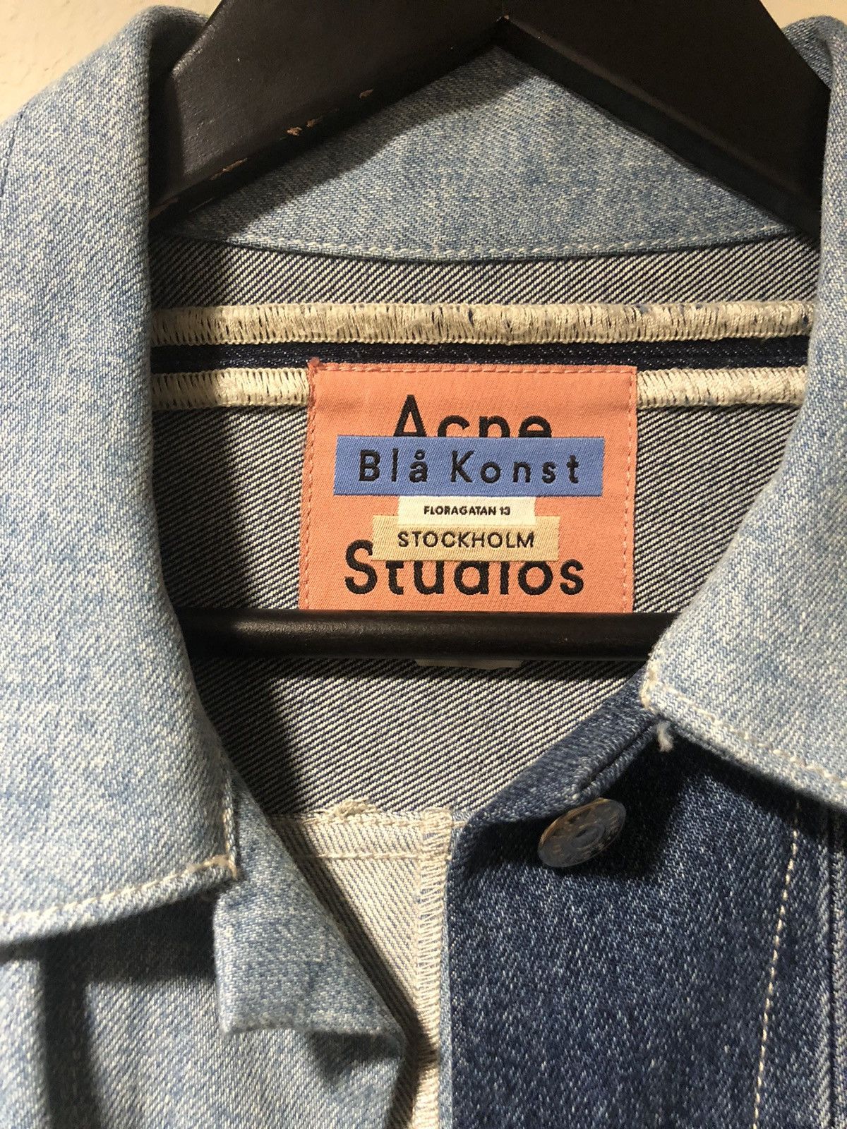 Acne Studios 2000 Recrafted Paneled Denim Jacket in Blue Size US M / EU 48-50 / 2 - 2 Thumbnail
