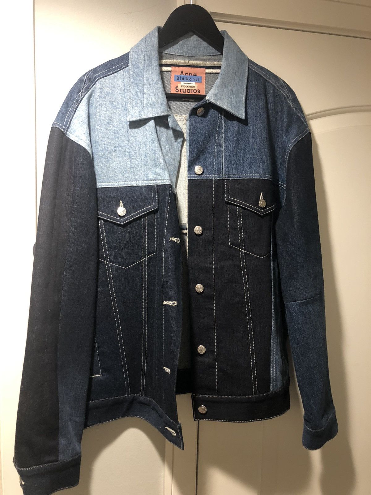Acne Studios 2000 Recrafted Paneled Denim Jacket in Blue Size US M / EU 48-50 / 2 - 1 Thumbnail