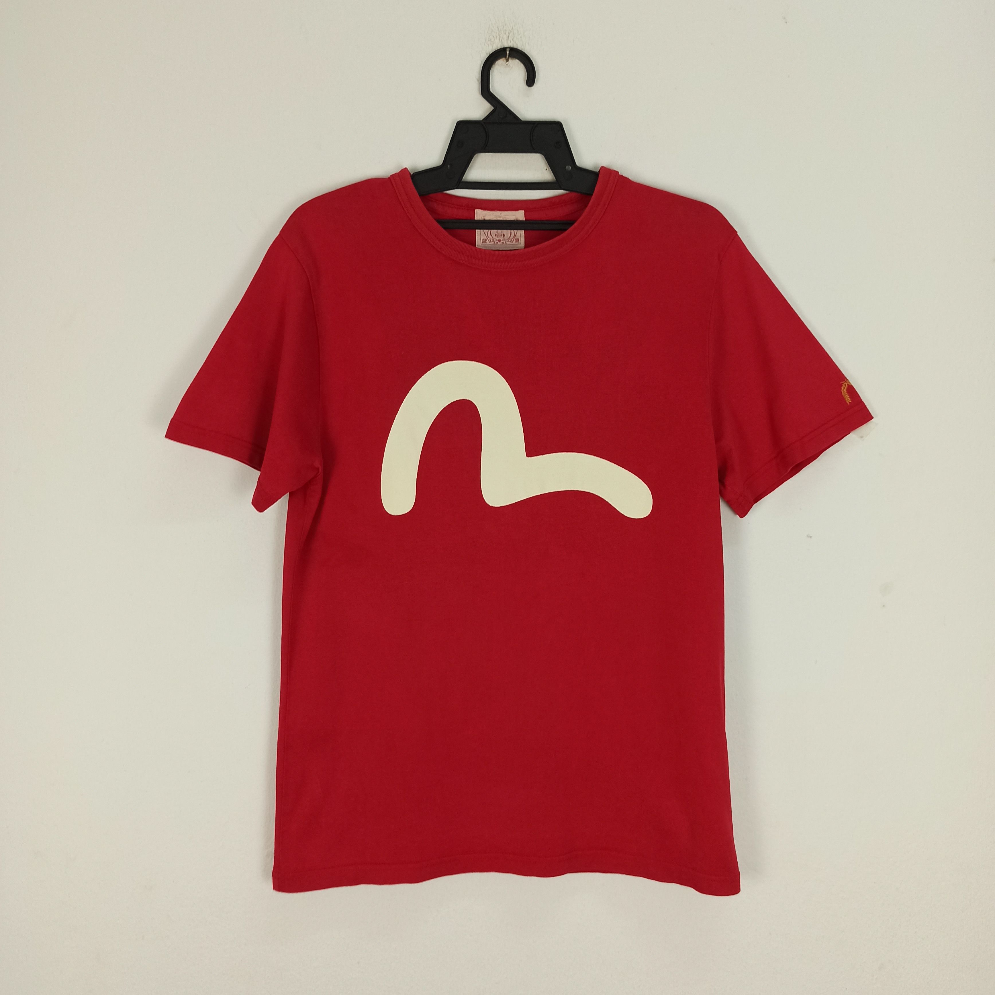 image of Evisu Big Logo Tshirt in Red, Men's (Size Small)