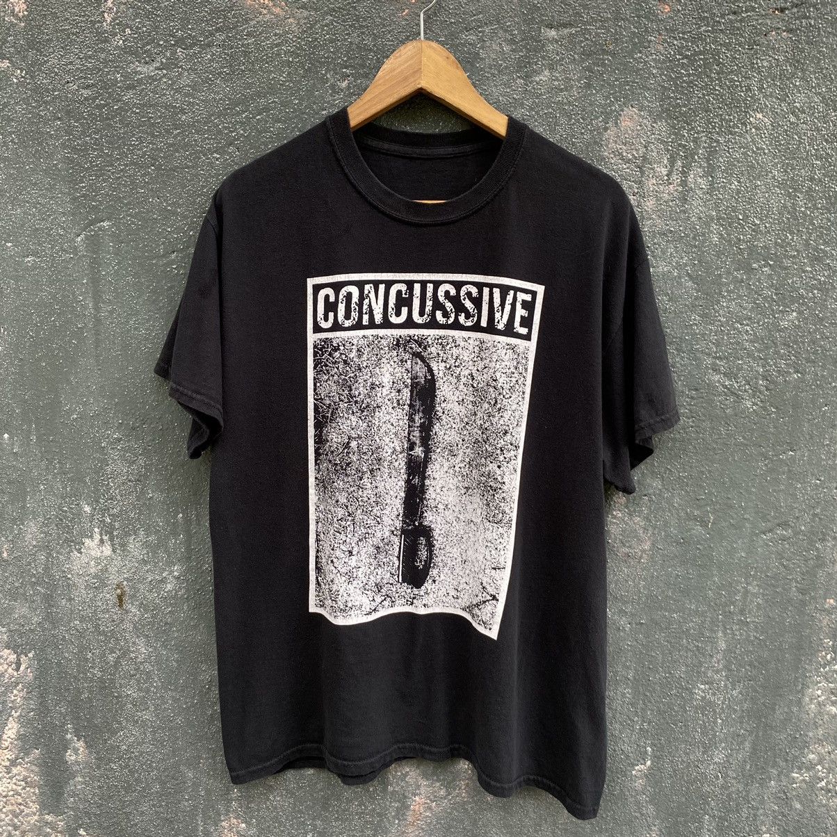 Band Tees Thrashed Faded Concussive Post Metal Band ERD GRUNGE TEE Size US L / EU 52-54 / 3 - 1 Thumbnail