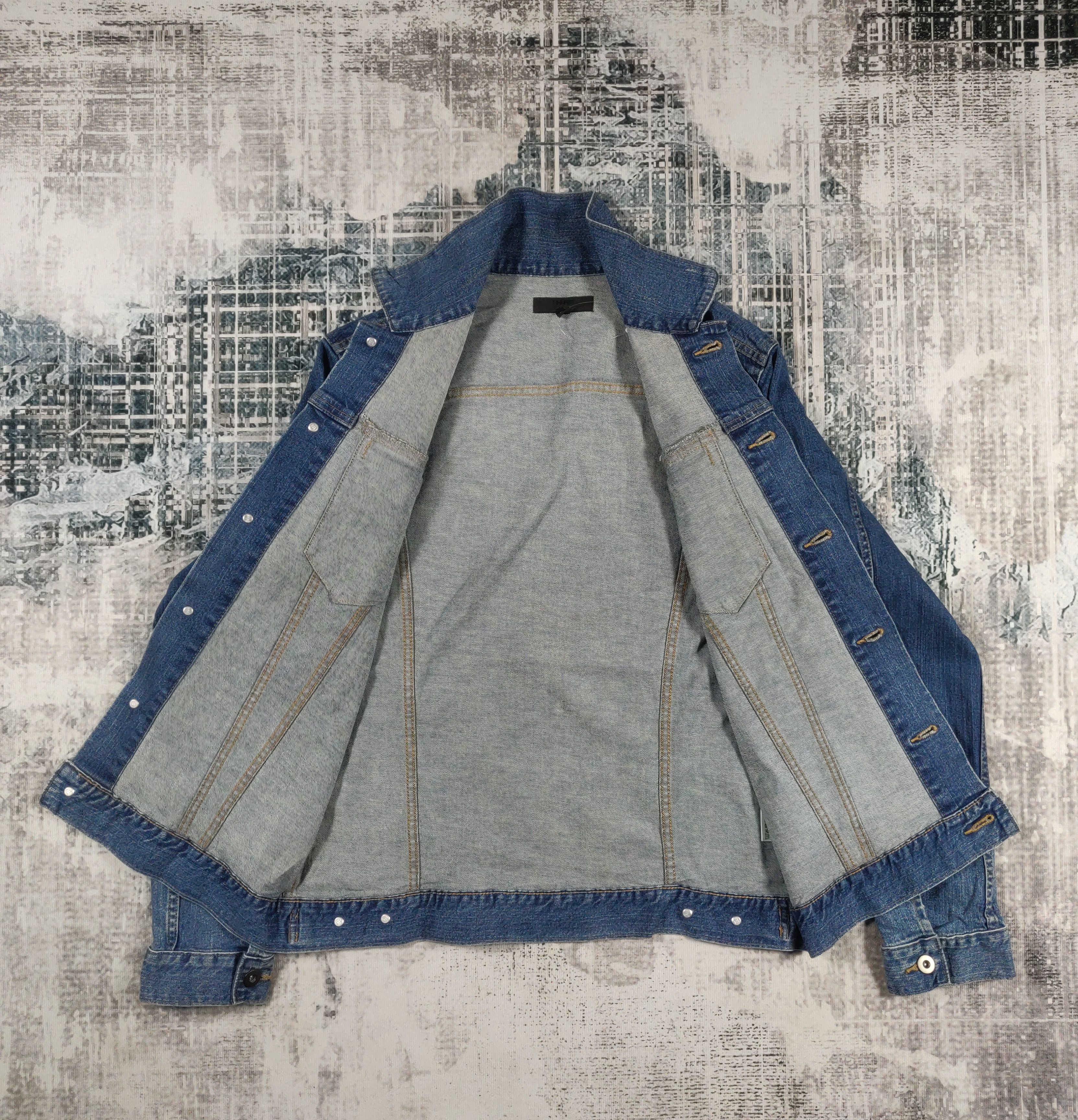 Uniqlo Uniqlo Denim Trucker Jacket Blue Wash Size US L / EU 52-54 / 3 - 3 Thumbnail