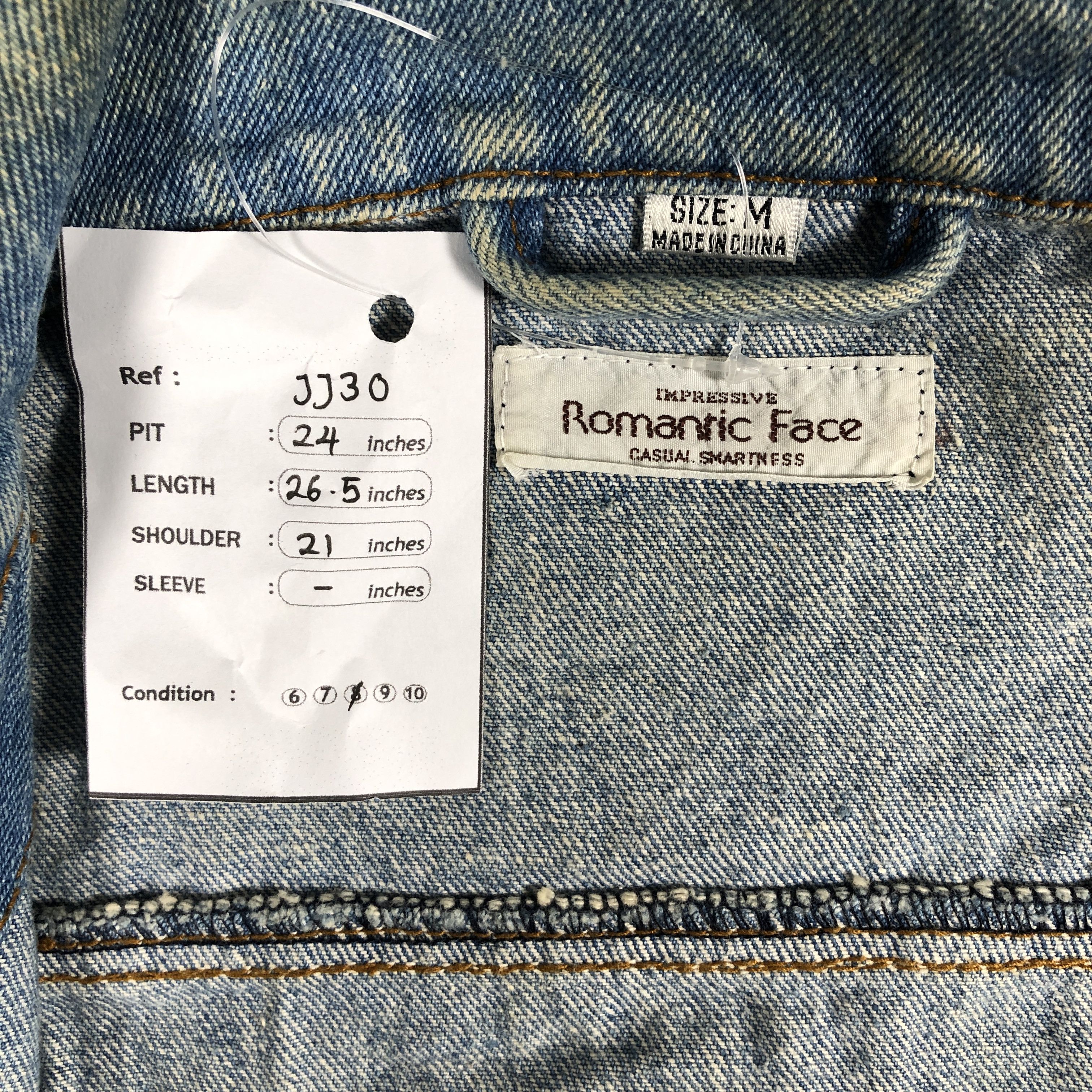 Japanese Brand × Vintage Big Game Romantic Face Sleeveless Trucker Denim Jacket Size US M / EU 48-50 / 2 - 6 Thumbnail