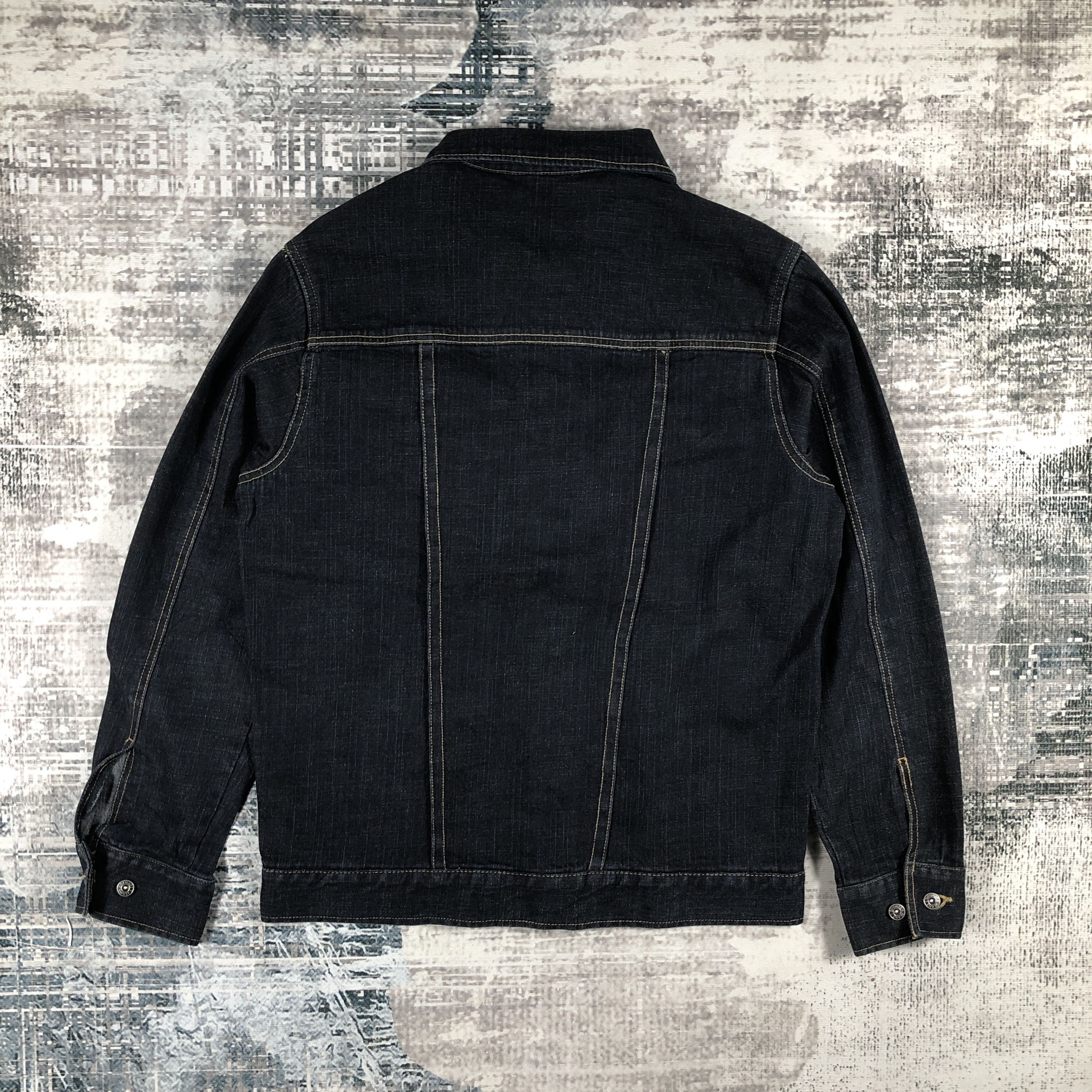 George George Dark Blue Trucker Denim Jacket Size US M / EU 48-50 / 2 - 3 Thumbnail