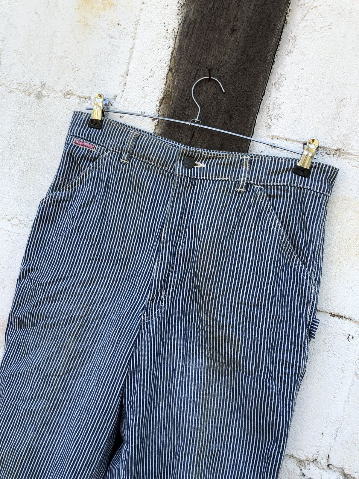Big John Big John World Hickory Workers Carpenters Pants Stripe Size US 31 - 3 Thumbnail