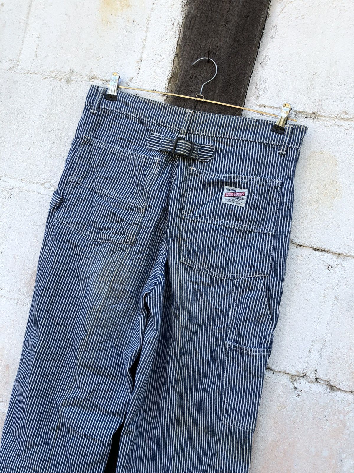 Big John Big John World Hickory Workers Carpenters Pants Stripe Size US 31 - 4 Thumbnail