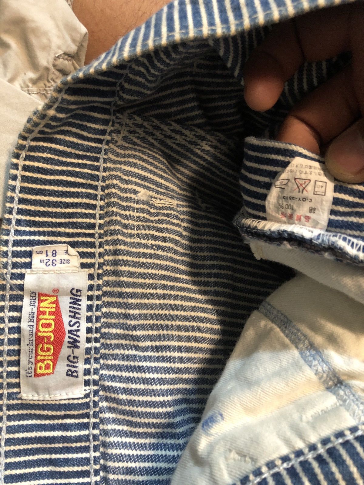 Big John Big John World Hickory Workers Carpenters Pants Stripe Size US 31 - 5 Thumbnail