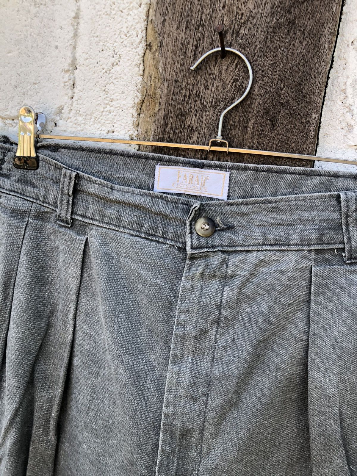 Farah Farah Cotton Pants Size US 35 - 3 Thumbnail