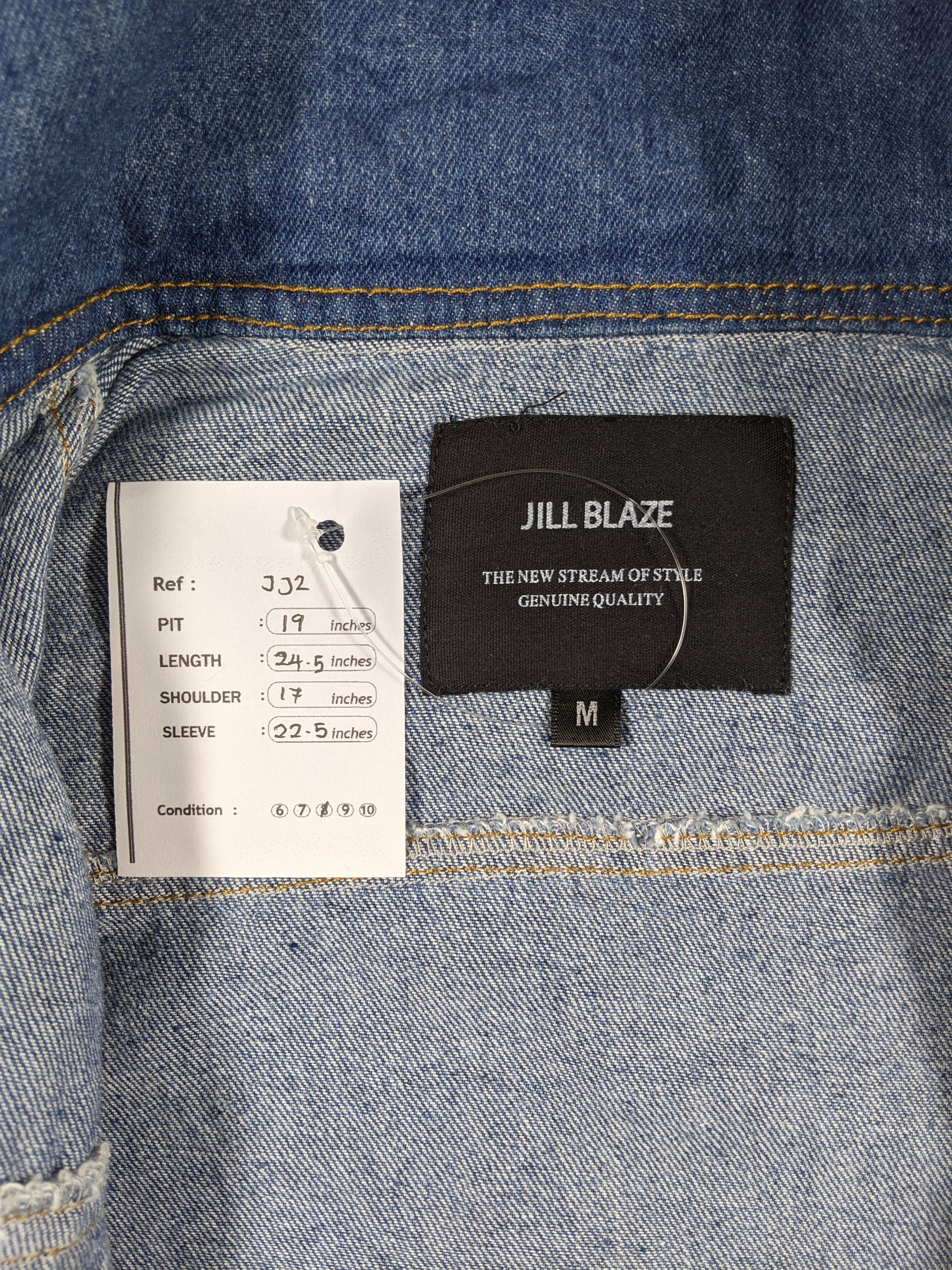 Japanese Brand × Vintage Jill Blaze Denim Trucker Jacket Blue Wash Size US M / EU 48-50 / 2 - 6 Thumbnail
