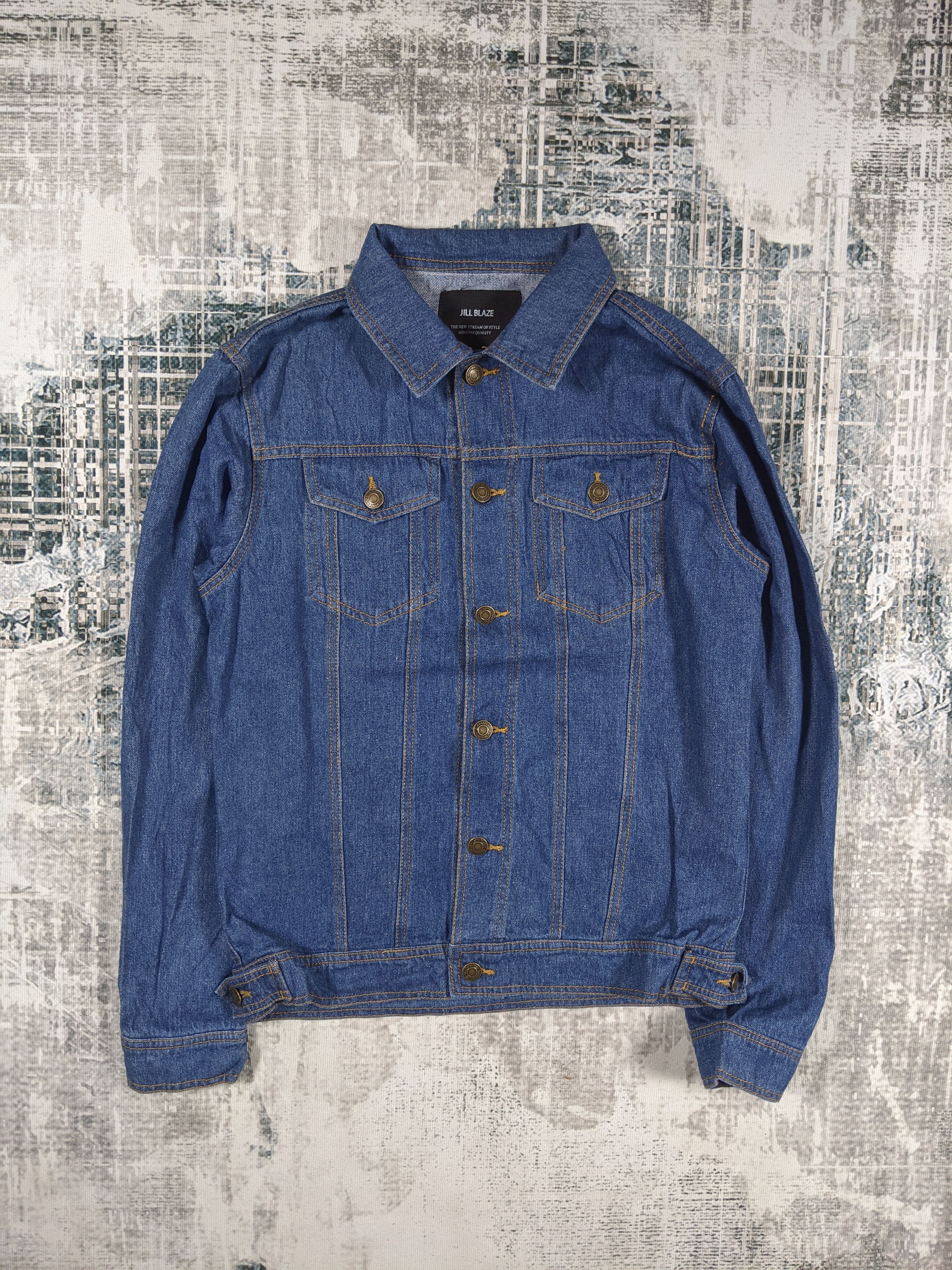 Japanese Brand × Vintage Jill Blaze Denim Trucker Jacket Blue Wash Size US M / EU 48-50 / 2 - 1 Thumbnail