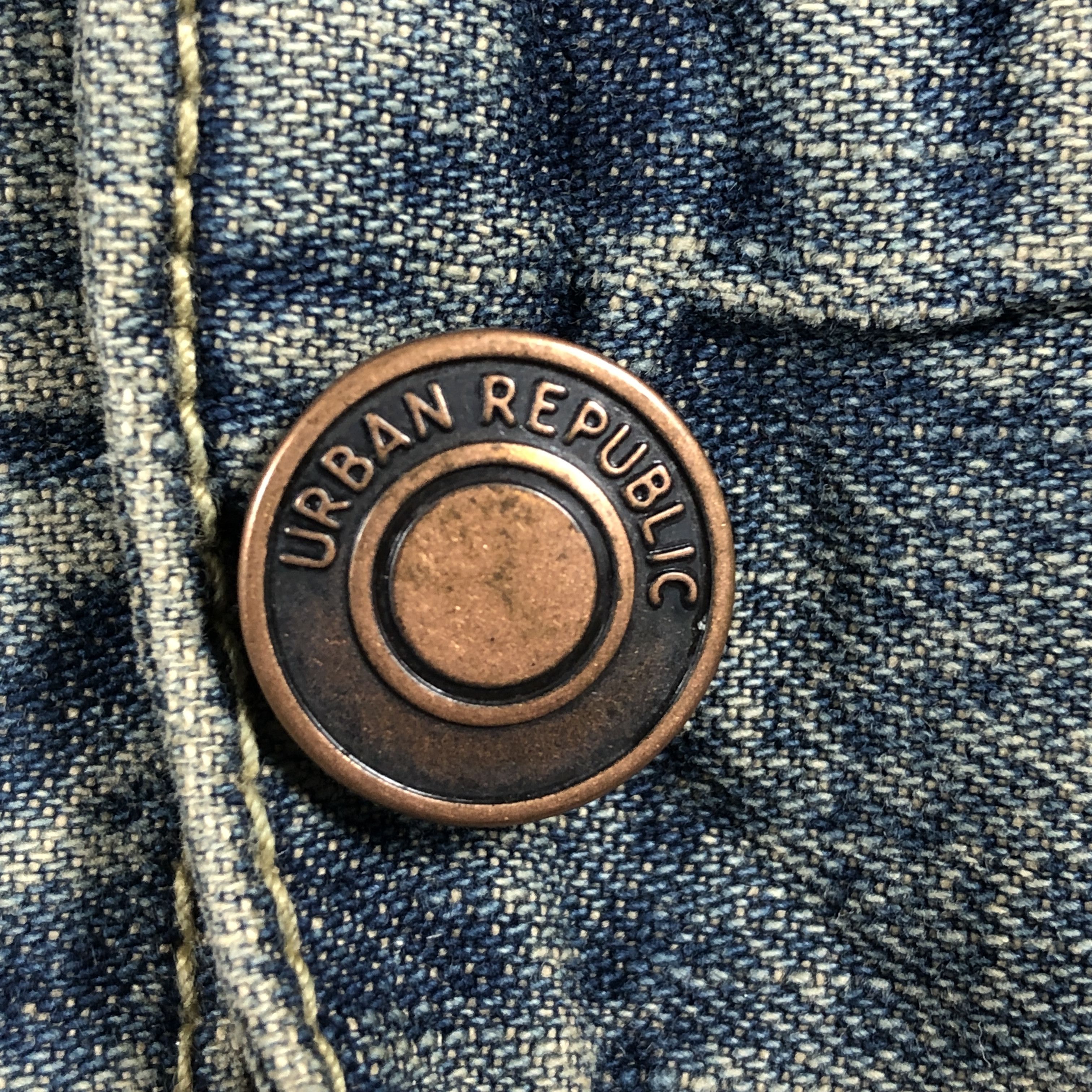 Japanese Brand Vintage Urban Republic Trucker Denim Jacket Size US S / EU 44-46 / 1 - 5 Thumbnail