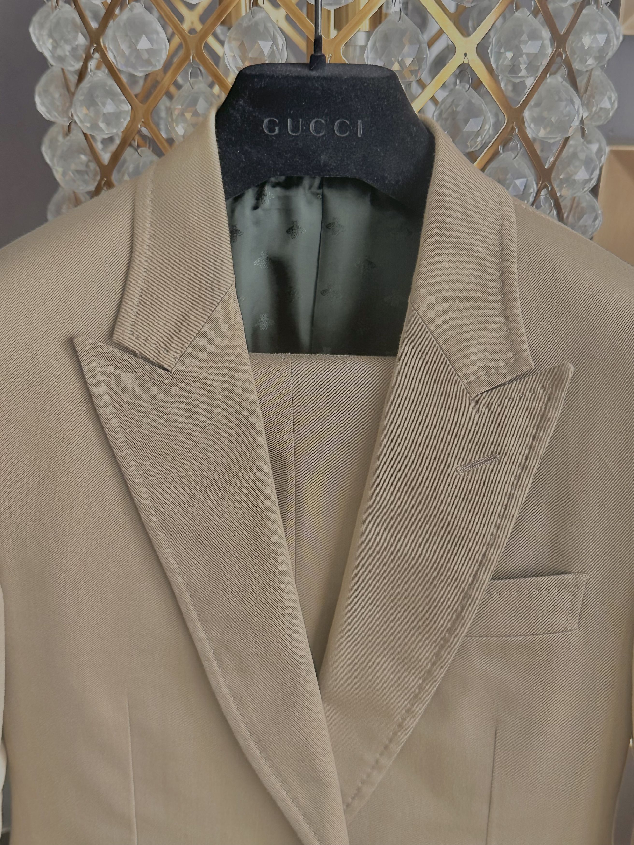 Gucci Gucci khaki cotton slim suit Size 44R - 4 Thumbnail