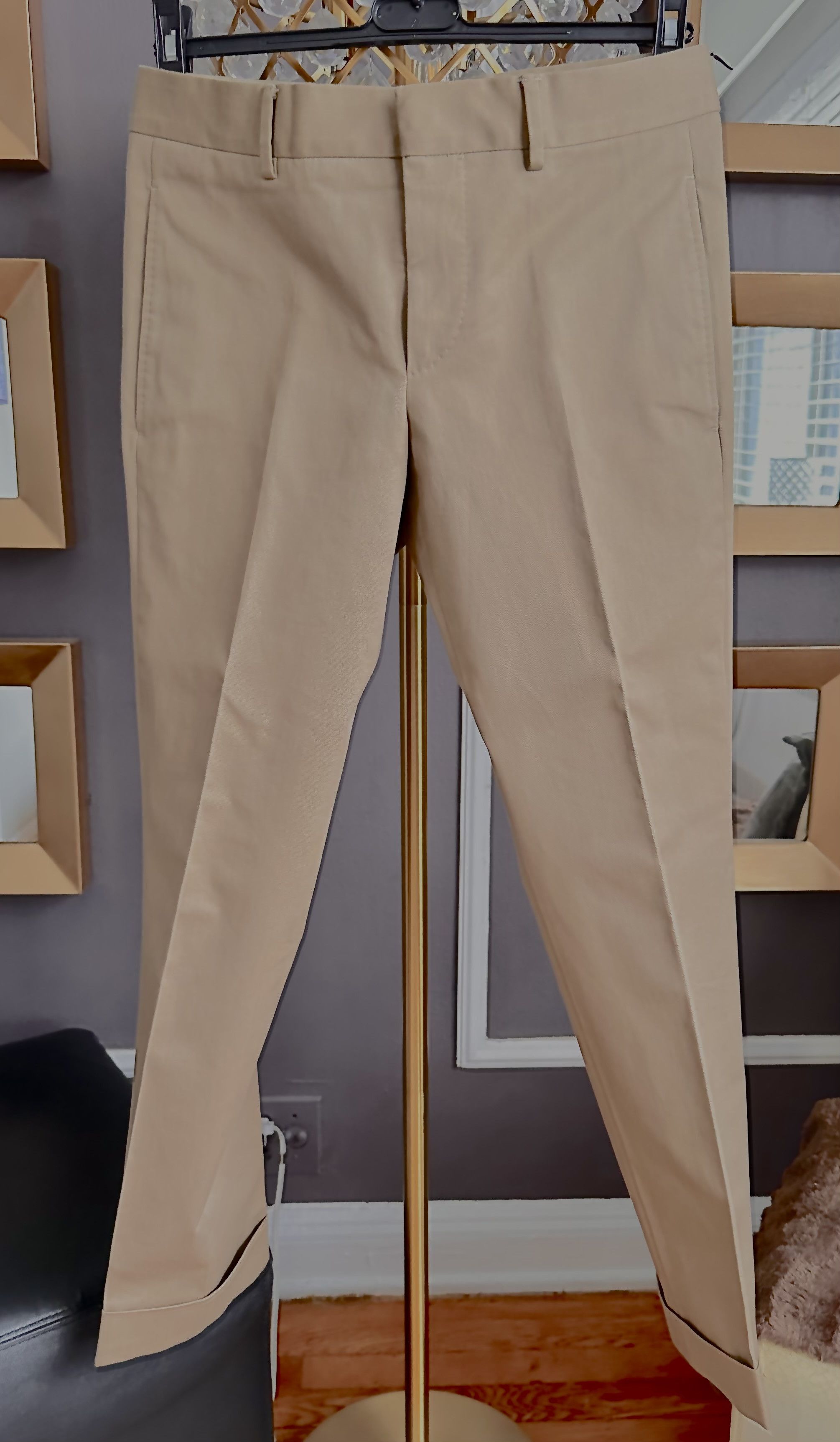Gucci Gucci khaki cotton slim suit Size 44R - 17 Thumbnail