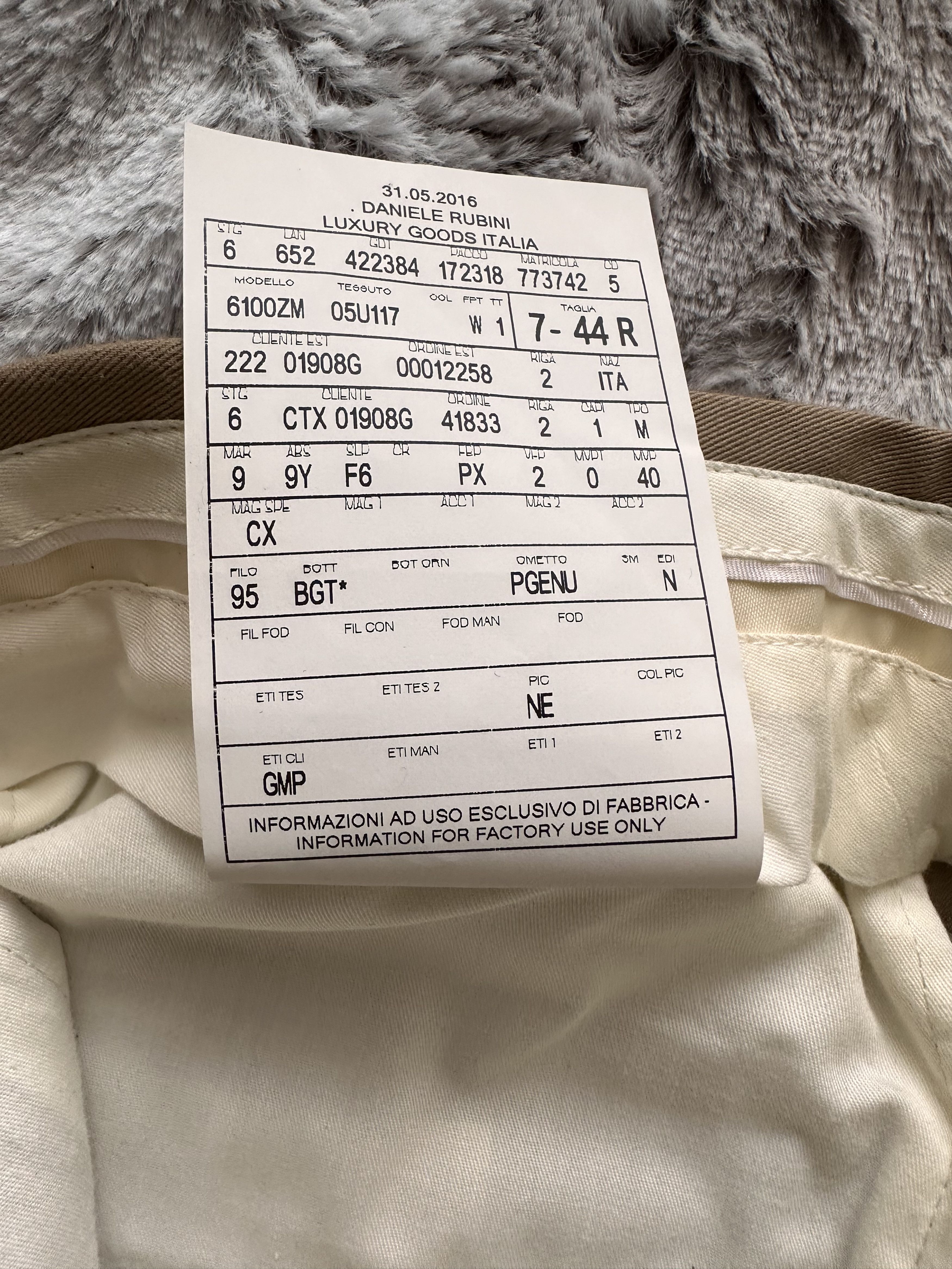 Gucci Gucci khaki cotton slim suit Size 44R - 20 Thumbnail