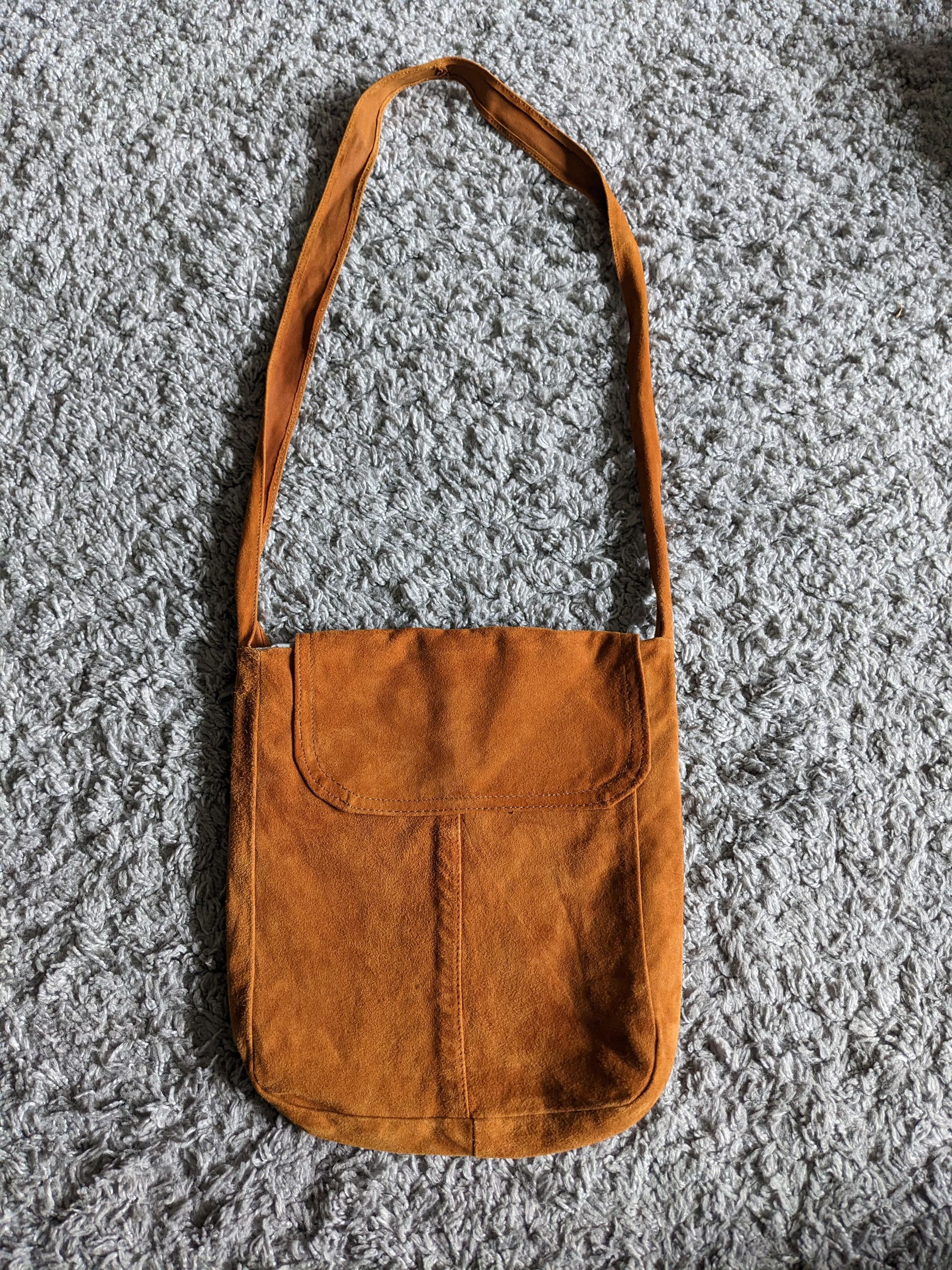 Designer Suede Leather Shoulder Pouch Bag from Hugo Boss Suede Size ONE SIZE - 1 Thumbnail