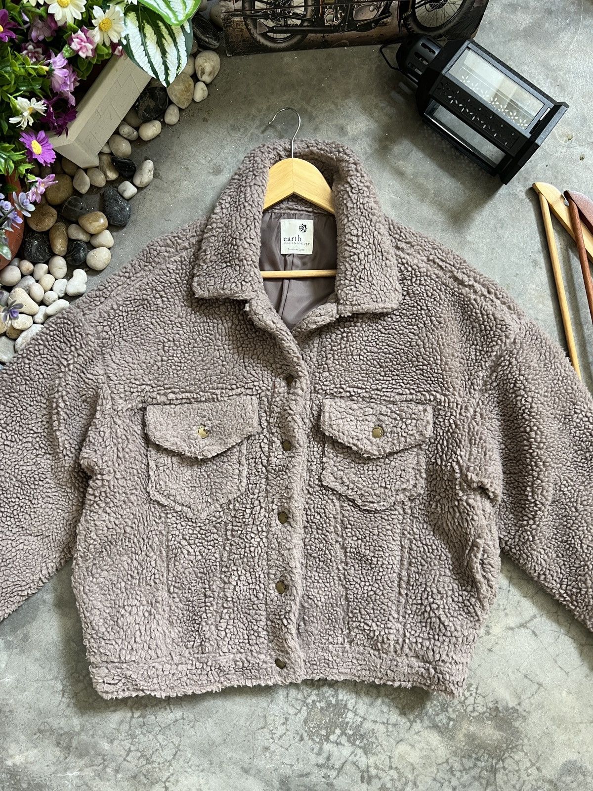 Japanese Brand × Vintage VTG 🏴‍☠️ HK Works London Deep Pile Sherpa Quilted Bomber Jacket Size US M / EU 48-50 / 2 - 4 Thumbnail
