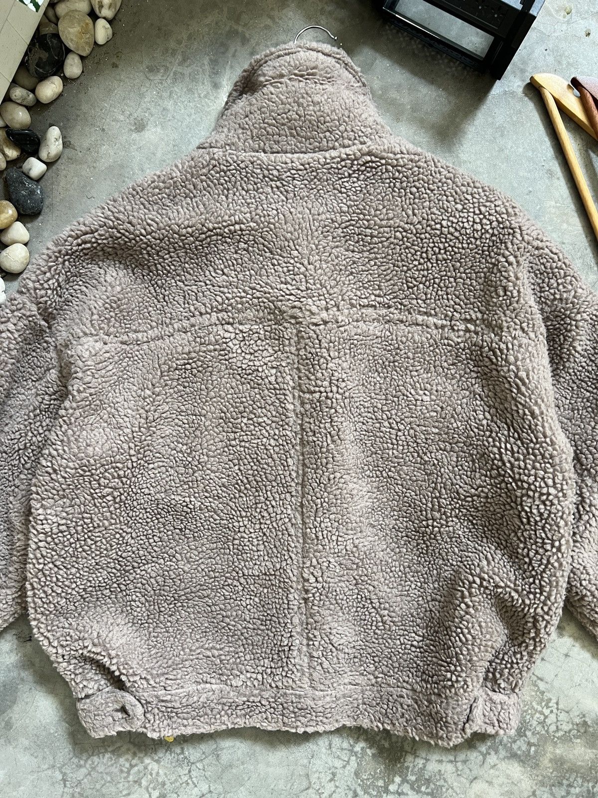 Japanese Brand × Vintage VTG 🏴‍☠️ HK Works London Deep Pile Sherpa Quilted Bomber Jacket Size US M / EU 48-50 / 2 - 6 Thumbnail