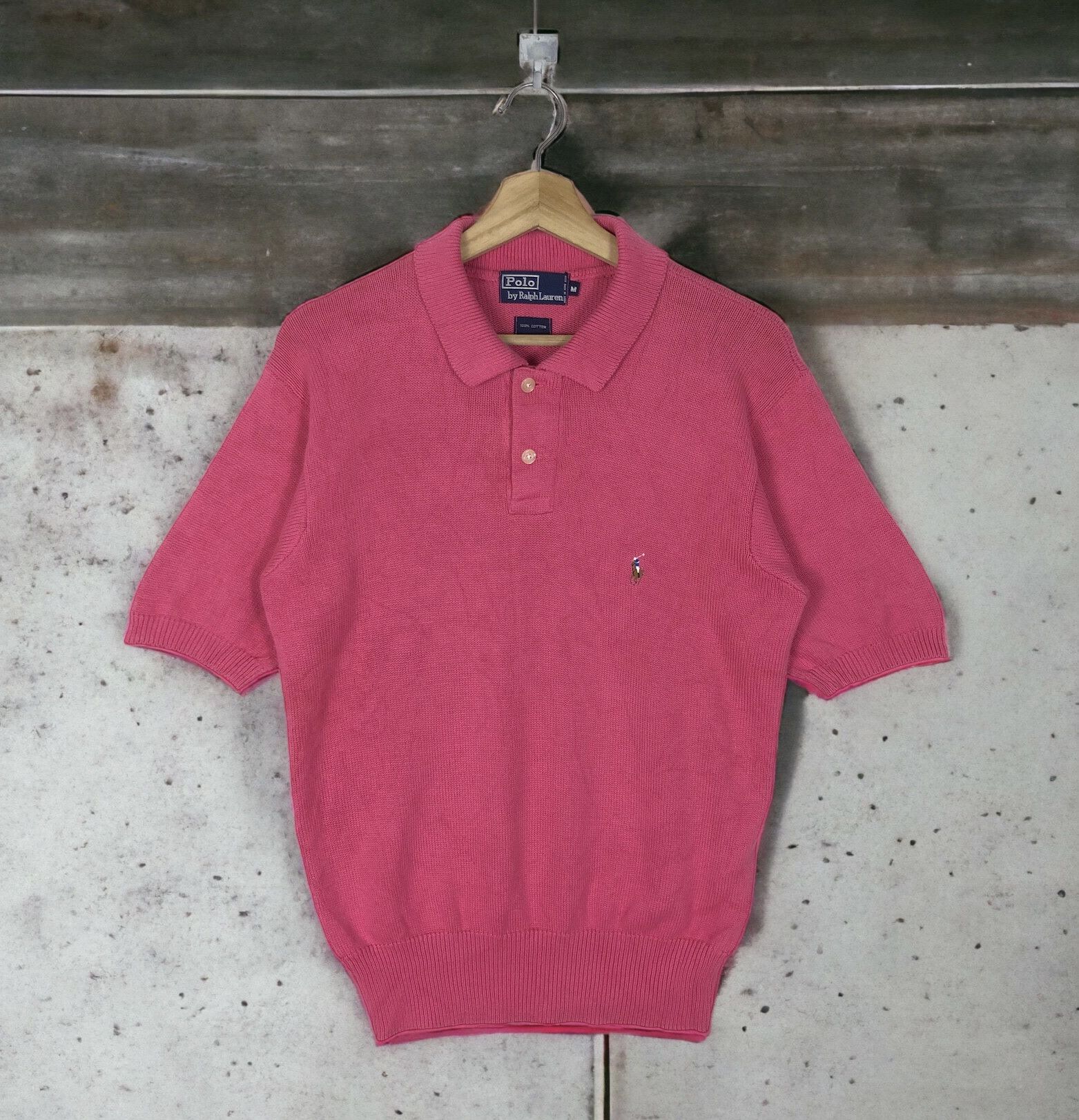 Polo Ralph Lauren RARE🔥VINTAGE 90’S POLO RL KNITTED COLOURED PONY POLO UNISEX Size US M / EU 48-50 / 2 - 1 Thumbnail