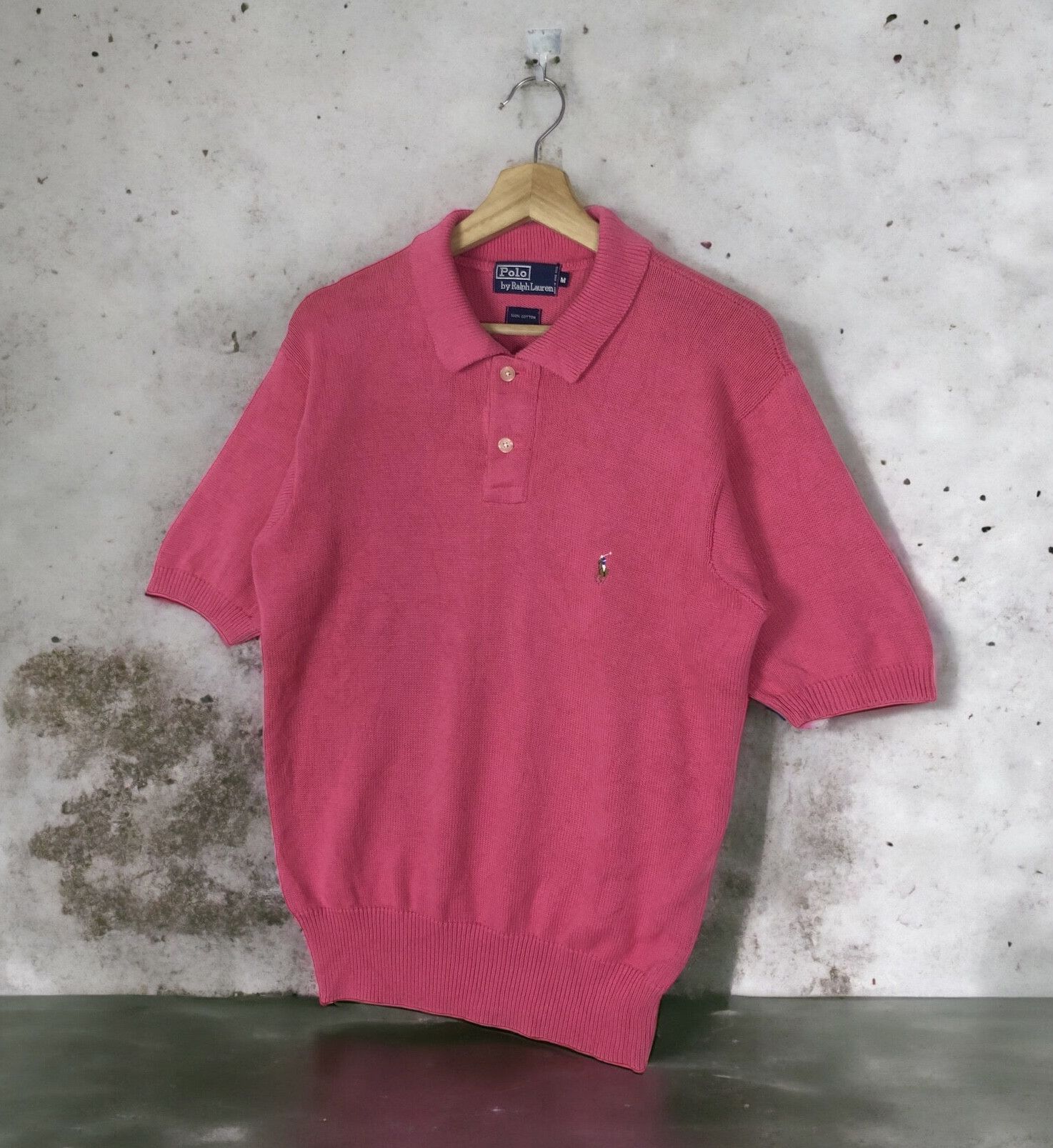 Polo Ralph Lauren RARE🔥VINTAGE 90’S POLO RL KNITTED COLOURED PONY POLO UNISEX Size US M / EU 48-50 / 2 - 3 Thumbnail