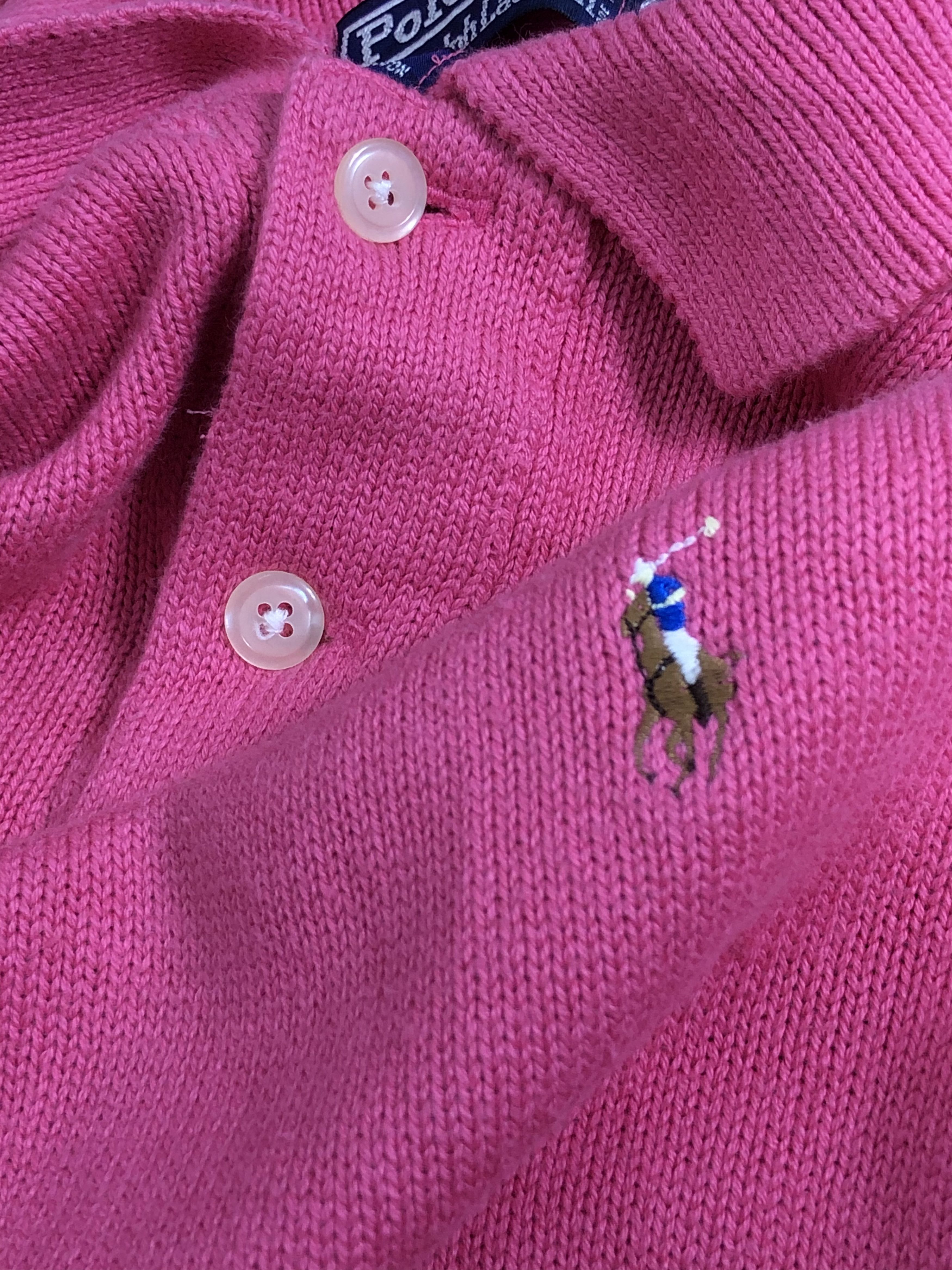 Polo Ralph Lauren RARE🔥VINTAGE 90’S POLO RL KNITTED COLOURED PONY POLO UNISEX Size US M / EU 48-50 / 2 - 6 Thumbnail