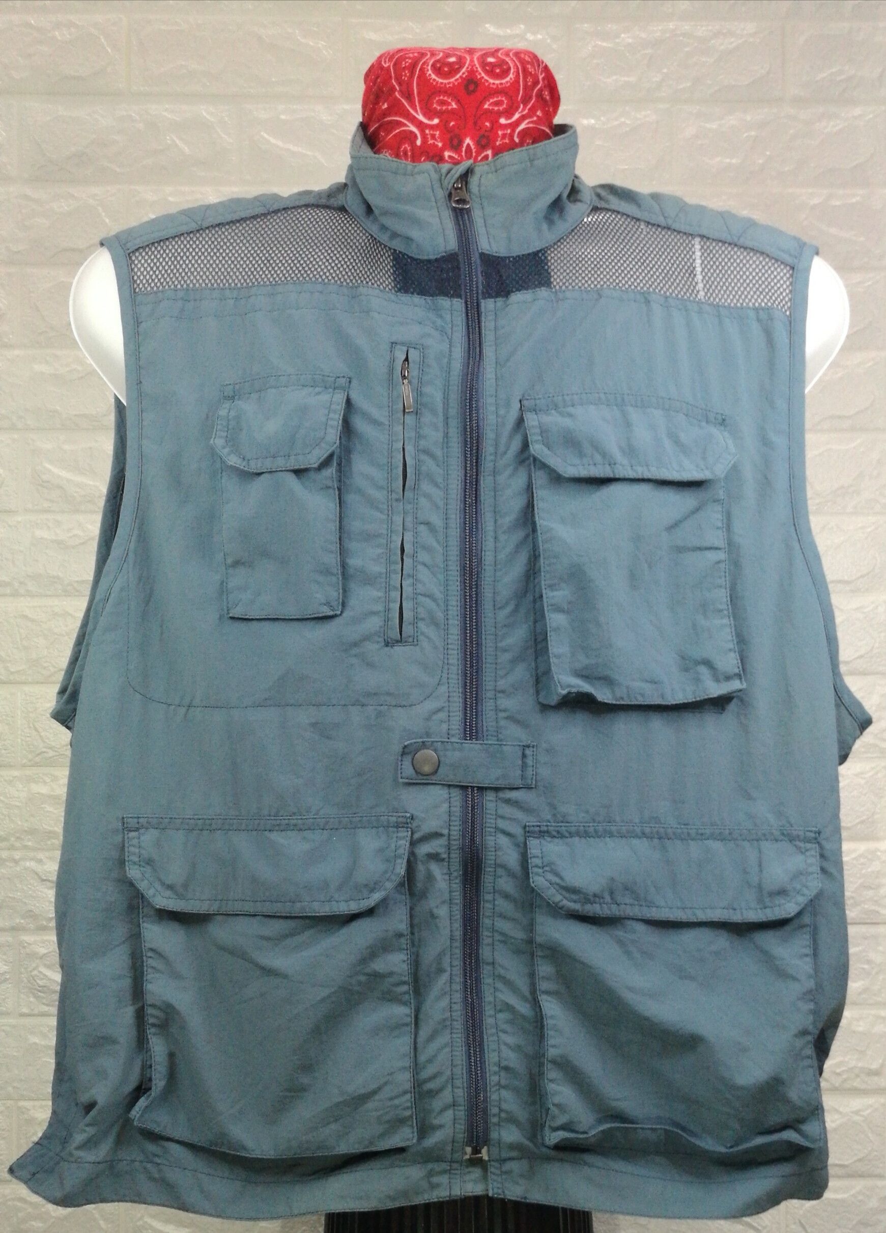 image of Tracey Vest x Vintage Macchio Mesh Tactical Utility Multipocket Vest, Men's (Size Large)