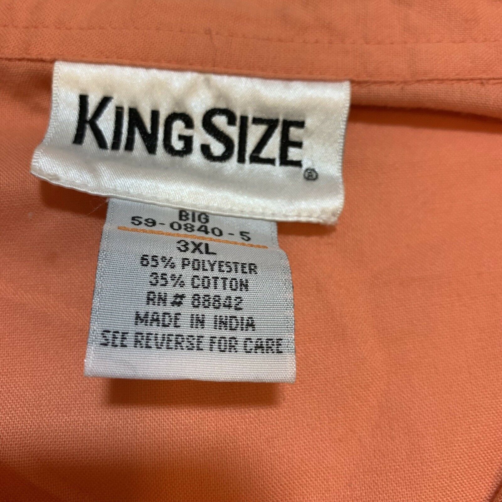 Other × Vintage Vintage King Size Men's Miami Grandpa Orange Polo Shirt Size US XXL / EU 58 / 5 - 4 Thumbnail
