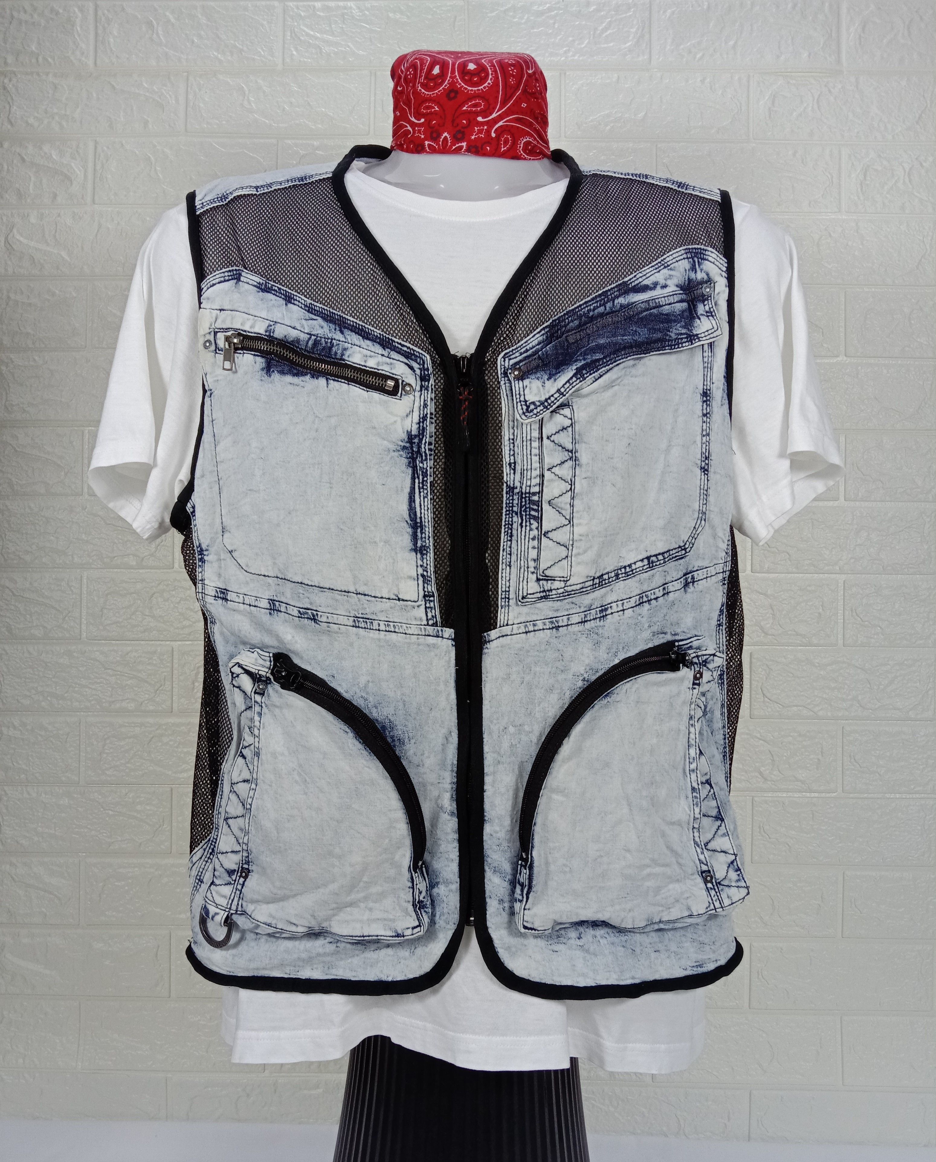 image of Tracey Vest x Vintage Mesh Field Core Tactical Utility Multipocket Vest, Men's (Size Large)