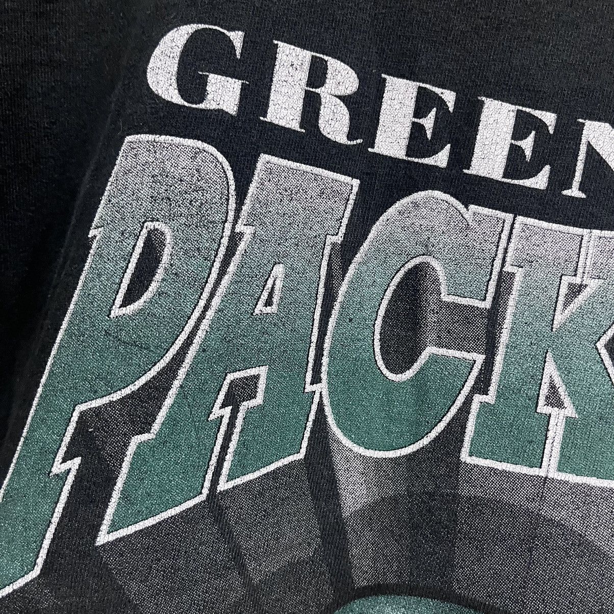 Fruit Of The Loom Vintage 1997 Tazmania Green Bay Packers TShirt Single Stitch Size US XL / EU 56 / 4 - 5 Thumbnail