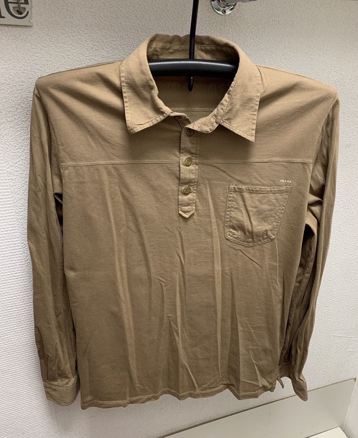 image of Prada Longsleeve XL Size in Crea, Men's