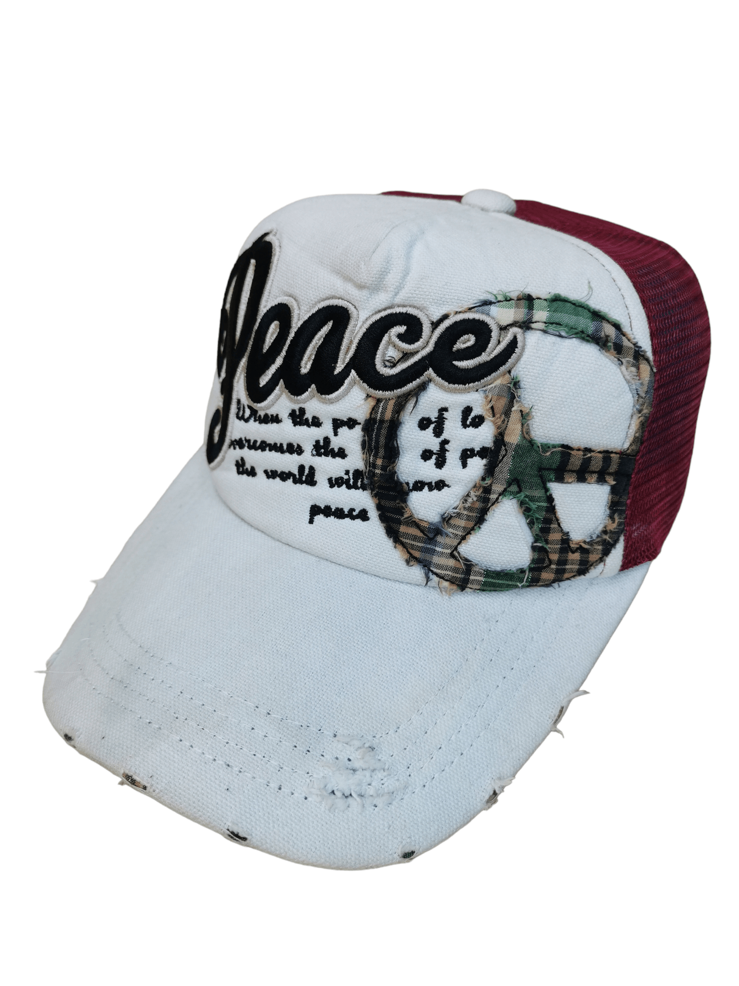 peaceminusone 🔥4 MONTHS SALE🔥 JAPANESE DESIGNER PEACE TRUCKER HAT CAP Size ONE SIZE - 2 Thumbnail