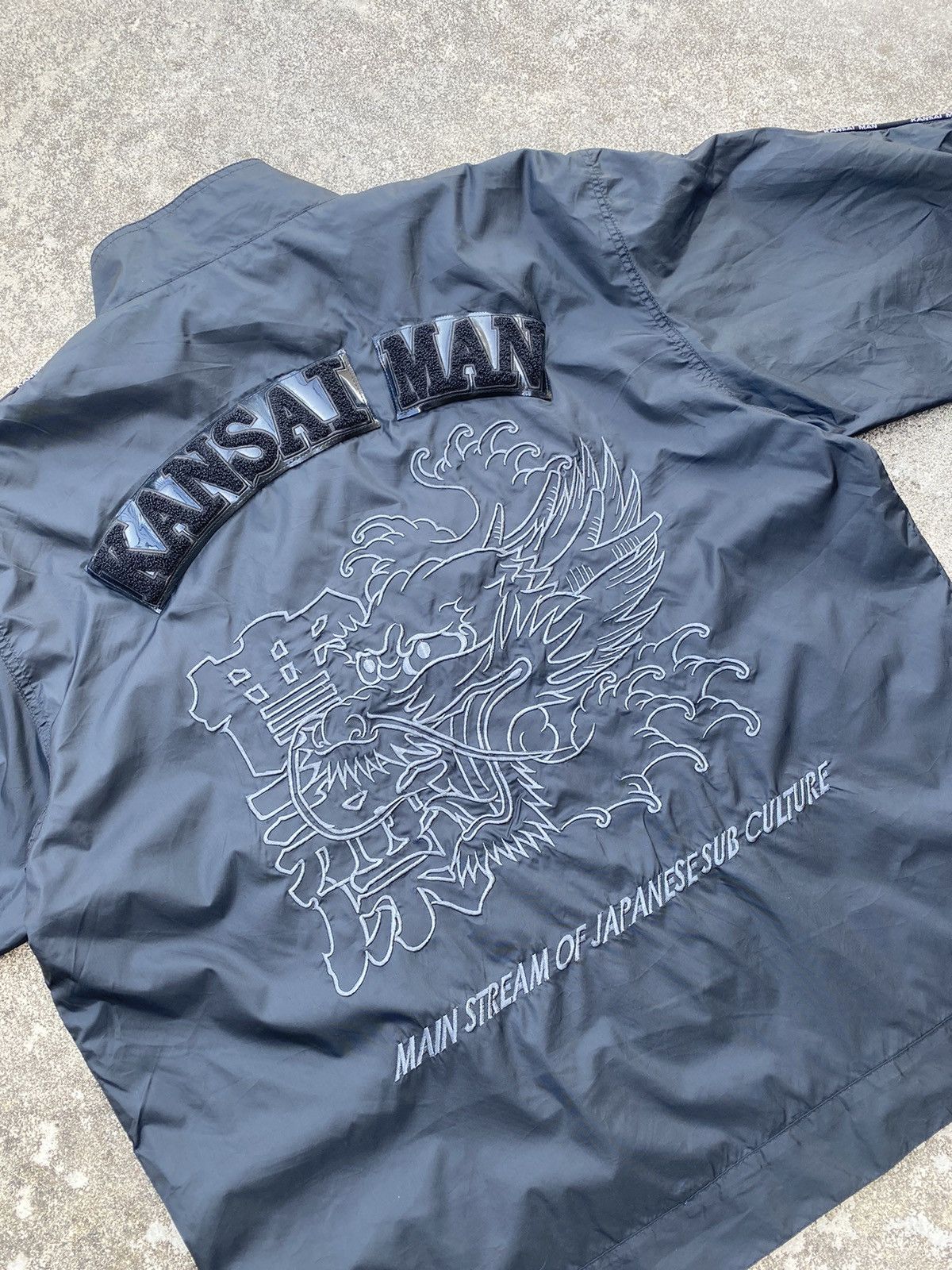 Kansai Yamamoto Kansai Man Jacket – Embroidered Dragon, Japanese Subculture Size US L / EU 52-54 / 3 - 6 Thumbnail