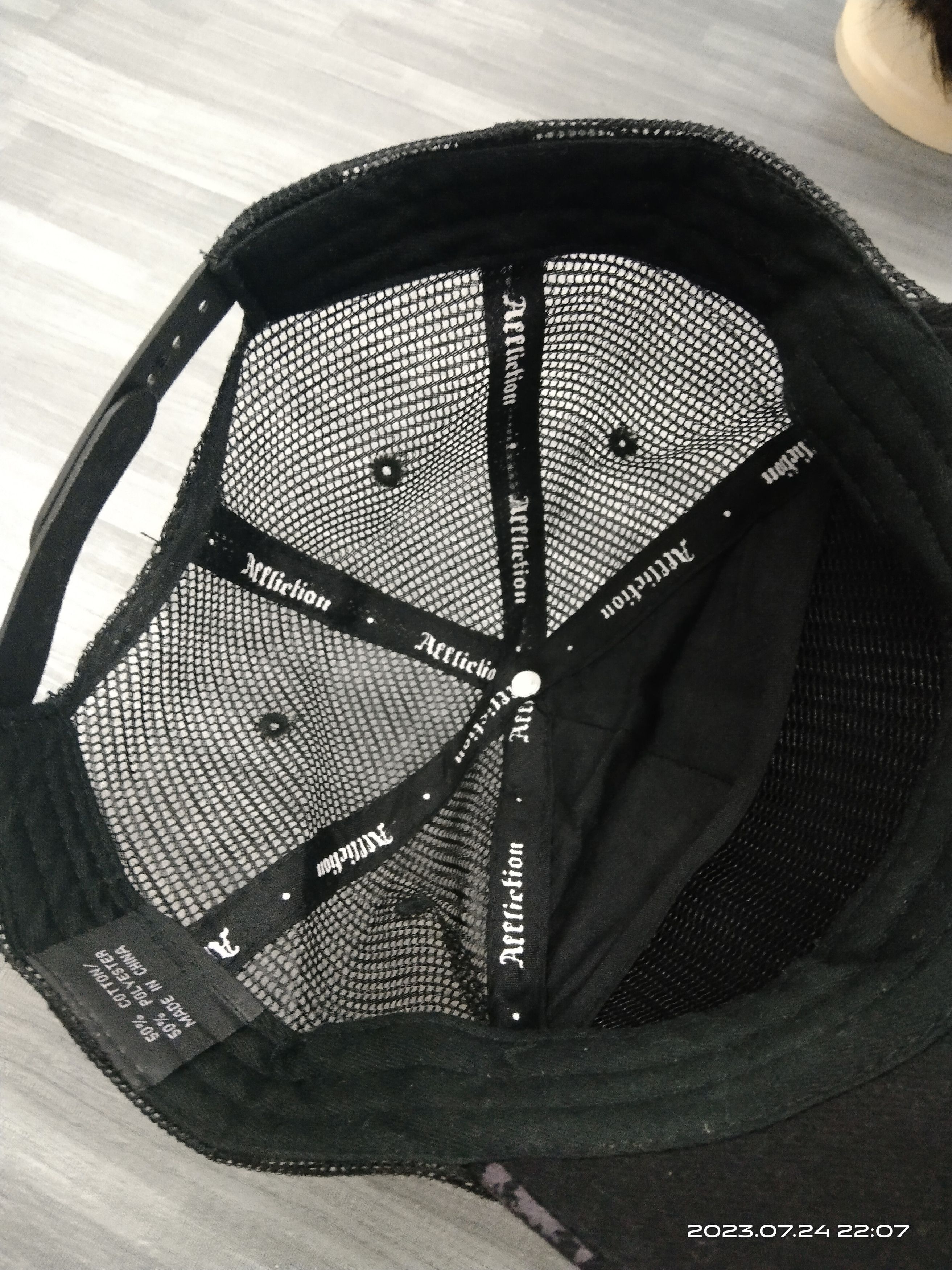 Japanese Brand EFFLICTION DEVIL EMBROIDED TRUCKER HAT Size ONE SIZE - 4 Thumbnail