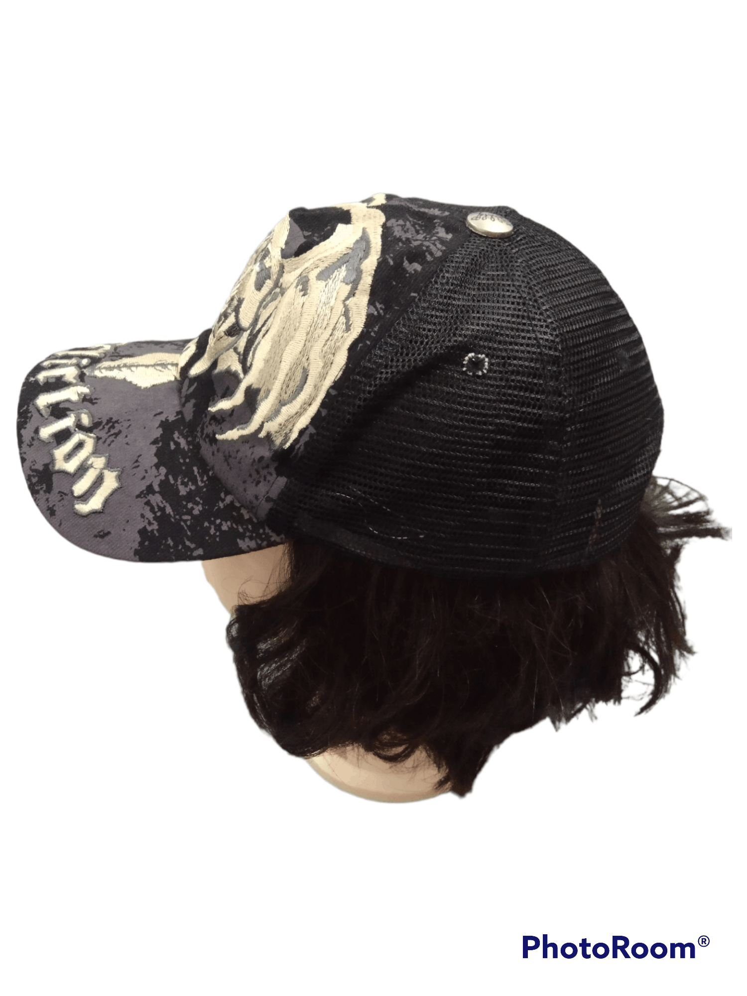 Japanese Brand EFFLICTION DEVIL EMBROIDED TRUCKER HAT Size ONE SIZE - 2 Thumbnail