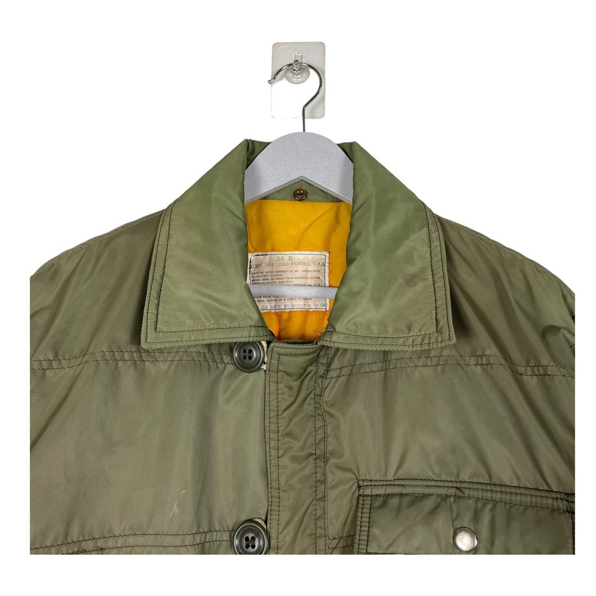 Japanese Brand 💥HOUSTON PADDED SNAP BUTTON SUNFADED JACKET Size US M / EU 48-50 / 2 - 5 Thumbnail