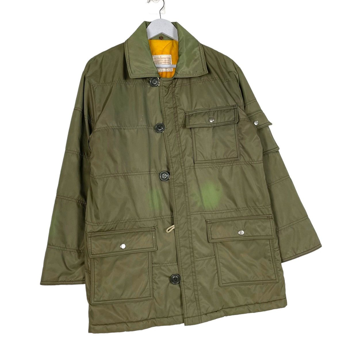 Japanese Brand 💥HOUSTON PADDED SNAP BUTTON SUNFADED JACKET Size US M / EU 48-50 / 2 - 4 Thumbnail