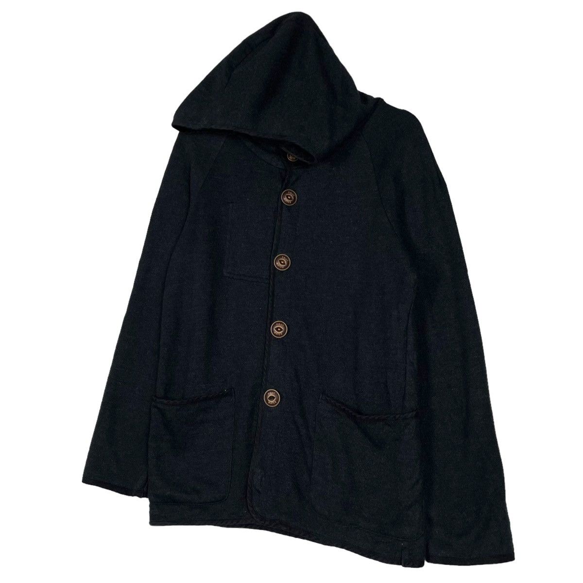 45rpm × Indigo × Japanese Brand 💥KRIFF MAYER BUTTON HOODIE CARDIGAN Size US M / EU 48-50 / 2 - 2 Thumbnail