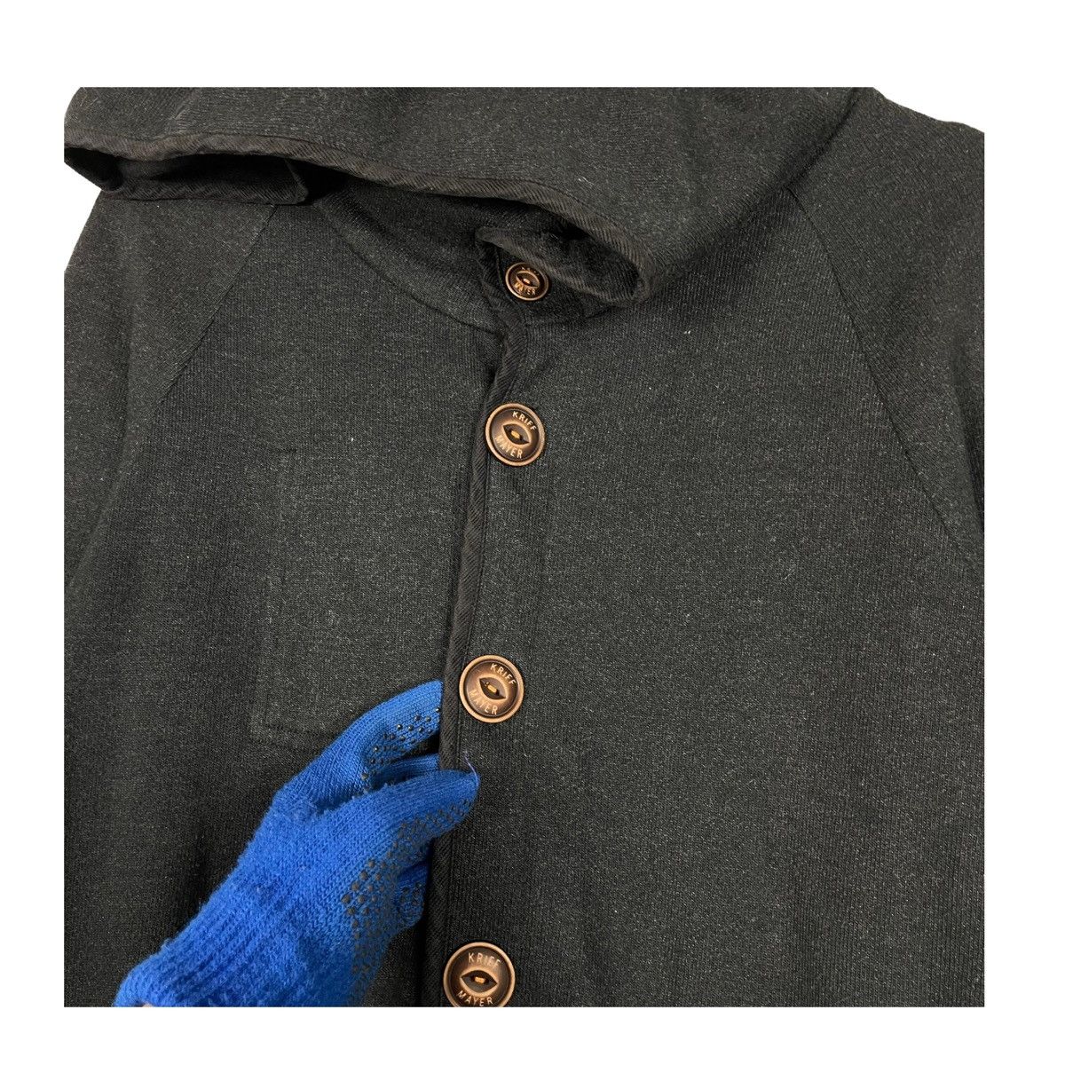 45rpm × Indigo × Japanese Brand 💥KRIFF MAYER BUTTON HOODIE CARDIGAN Size US M / EU 48-50 / 2 - 6 Thumbnail