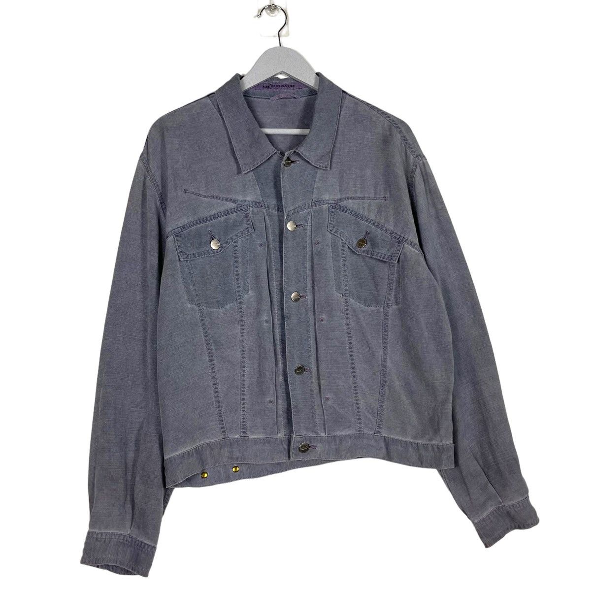 Marithe + Francois Girbaud × Vintage 💥VINTAGE 80s MFG WASHED CROP JACKET Size US M / EU 48-50 / 2 - 3 Thumbnail