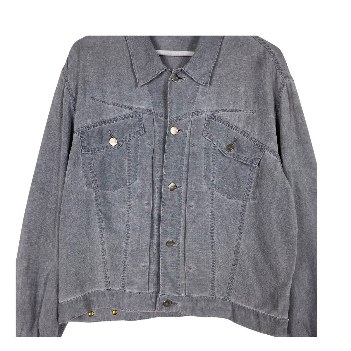 Marithe + Francois Girbaud × Vintage 💥VINTAGE 80s MFG WASHED CROP JACKET Size US M / EU 48-50 / 2 - 5 Thumbnail