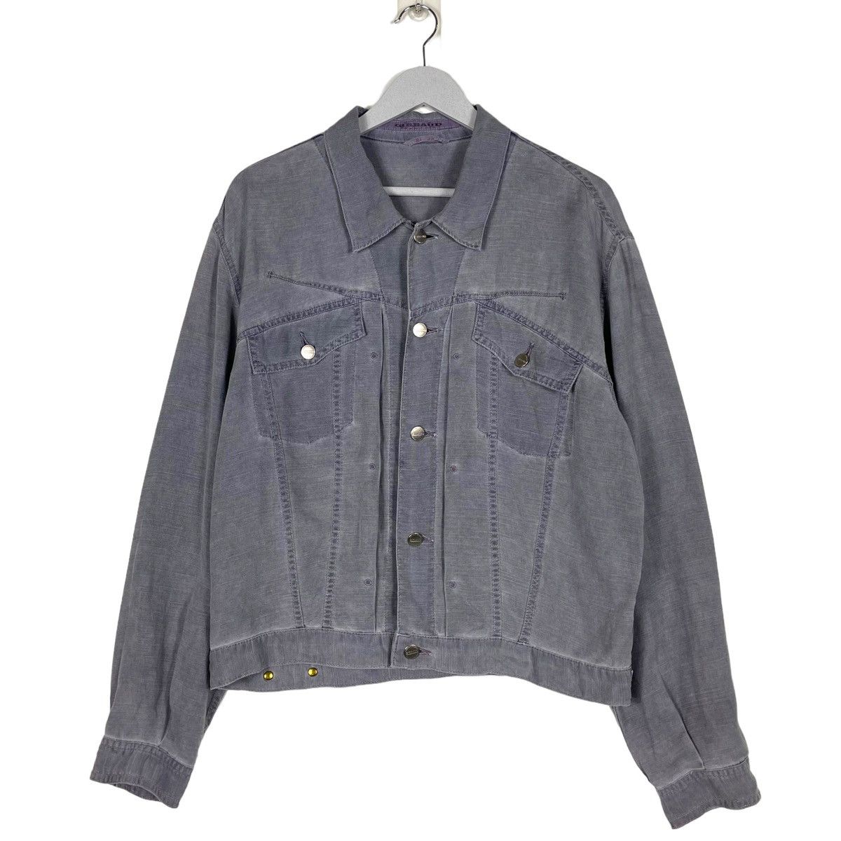 Marithe + Francois Girbaud × Vintage 💥VINTAGE 80s MFG WASHED CROP JACKET Size US M / EU 48-50 / 2 - 1 Thumbnail