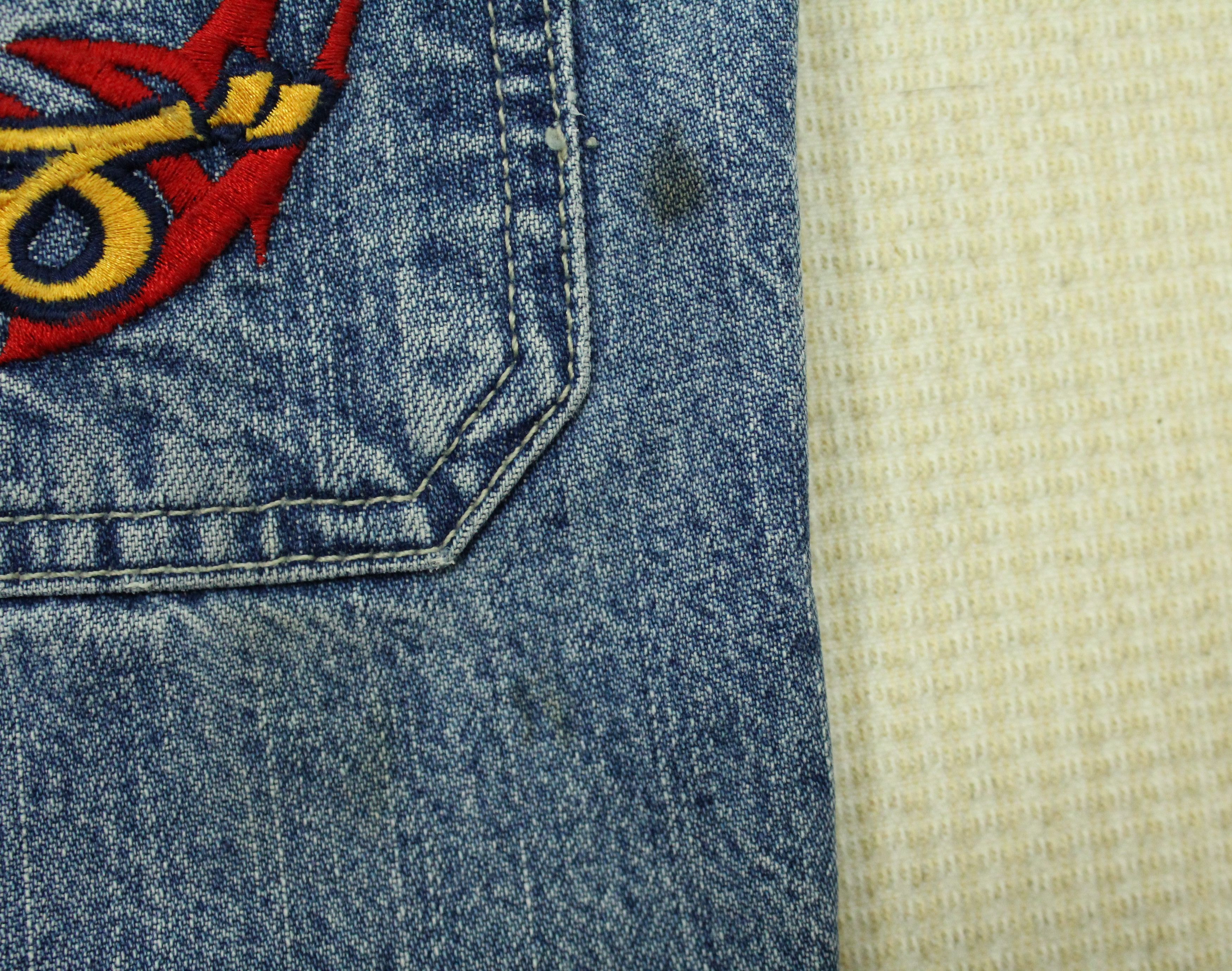JNCO JNCO Denim Vintage Embroidered Size 16 Boy Youth Man Size US 29 - 18 Thumbnail