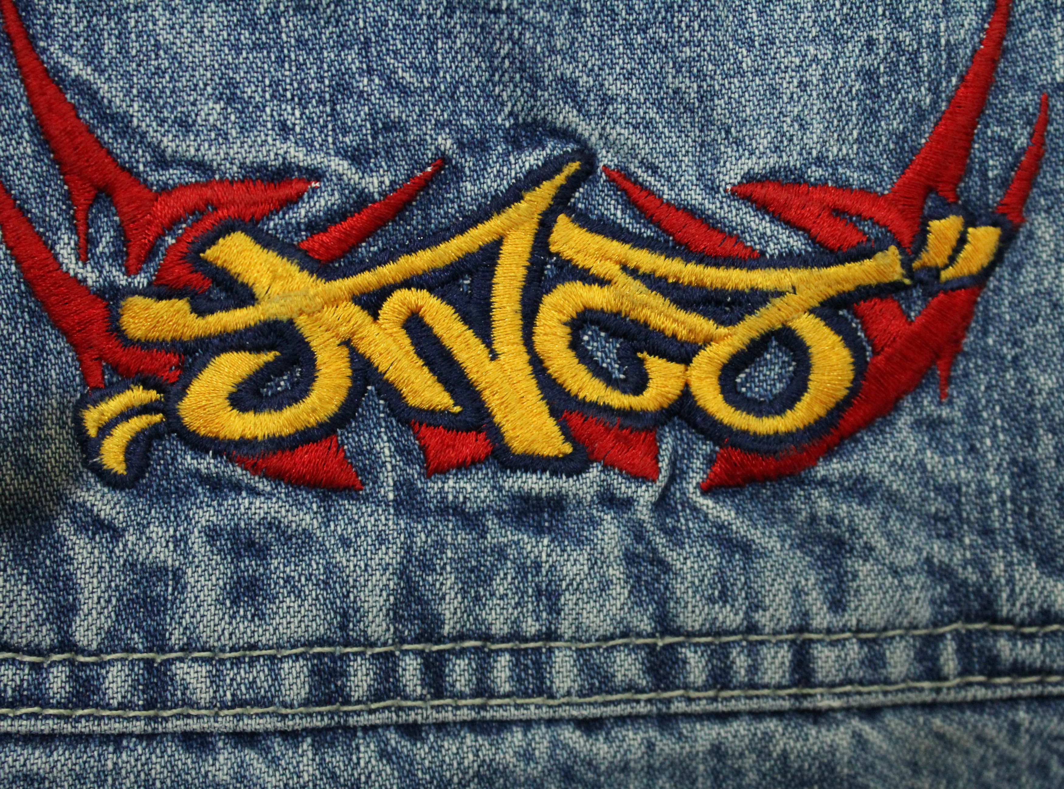 JNCO JNCO Denim Vintage Embroidered Size 16 Boy Youth Man Size US 29 - 15 Thumbnail