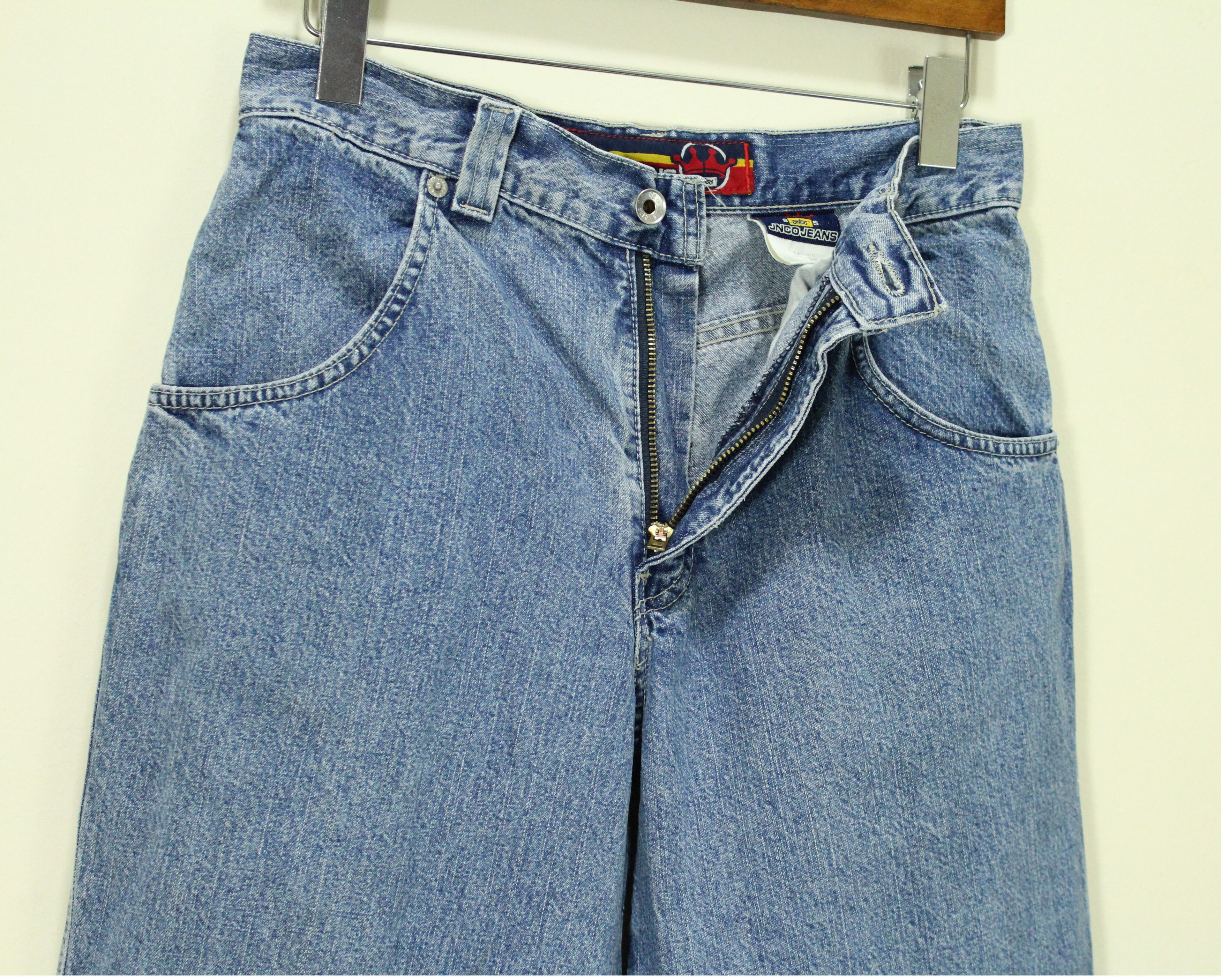 JNCO JNCO Denim Vintage Embroidered Size 16 Boy Youth Man Size US 29 - 13 Thumbnail
