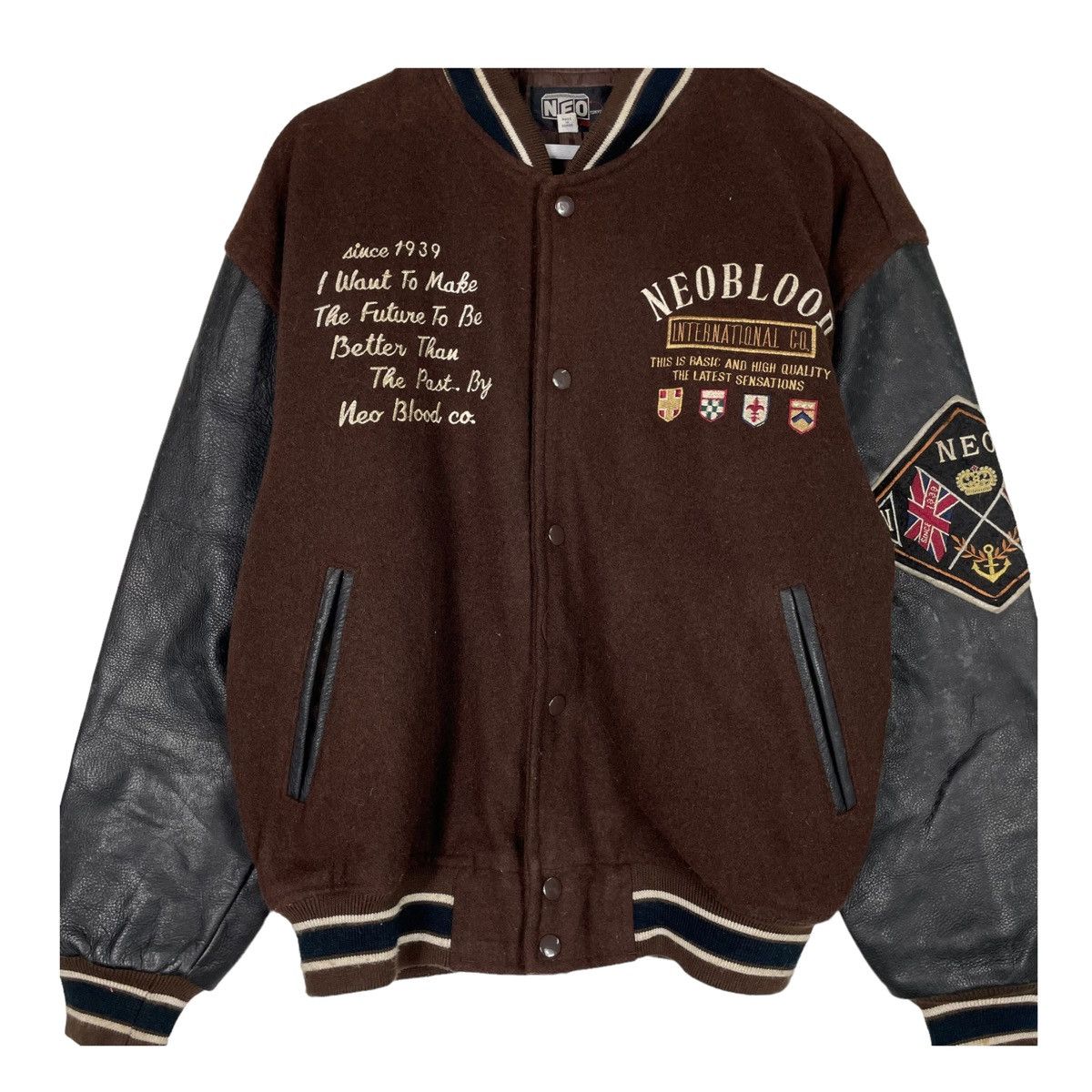 Other 💥90s NEO BLOOD JAPAN RIOT STREETFASHION VARSITY JACKET Size US L / EU 52-54 / 3 - 7 Thumbnail