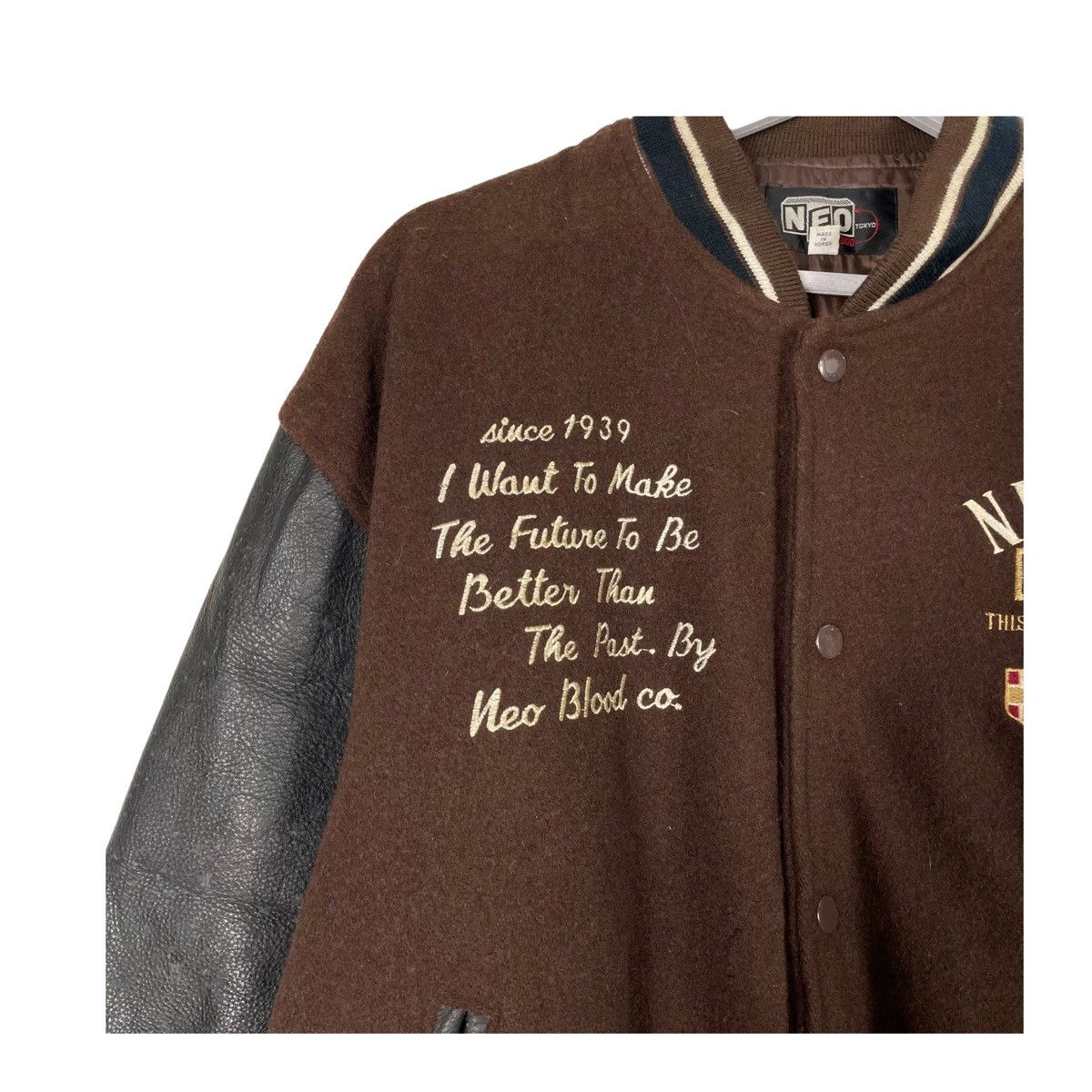 Other 💥90s NEO BLOOD JAPAN RIOT STREETFASHION VARSITY JACKET Size US L / EU 52-54 / 3 - 9 Thumbnail