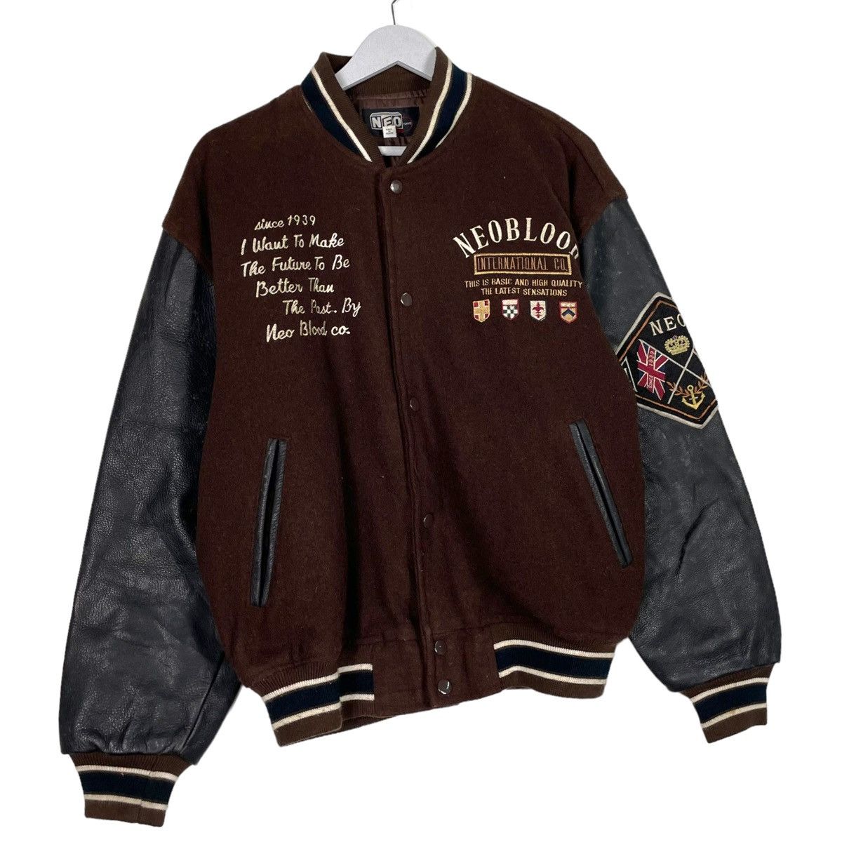 Other 💥90s NEO BLOOD JAPAN RIOT STREETFASHION VARSITY JACKET Size US L / EU 52-54 / 3 - 4 Thumbnail
