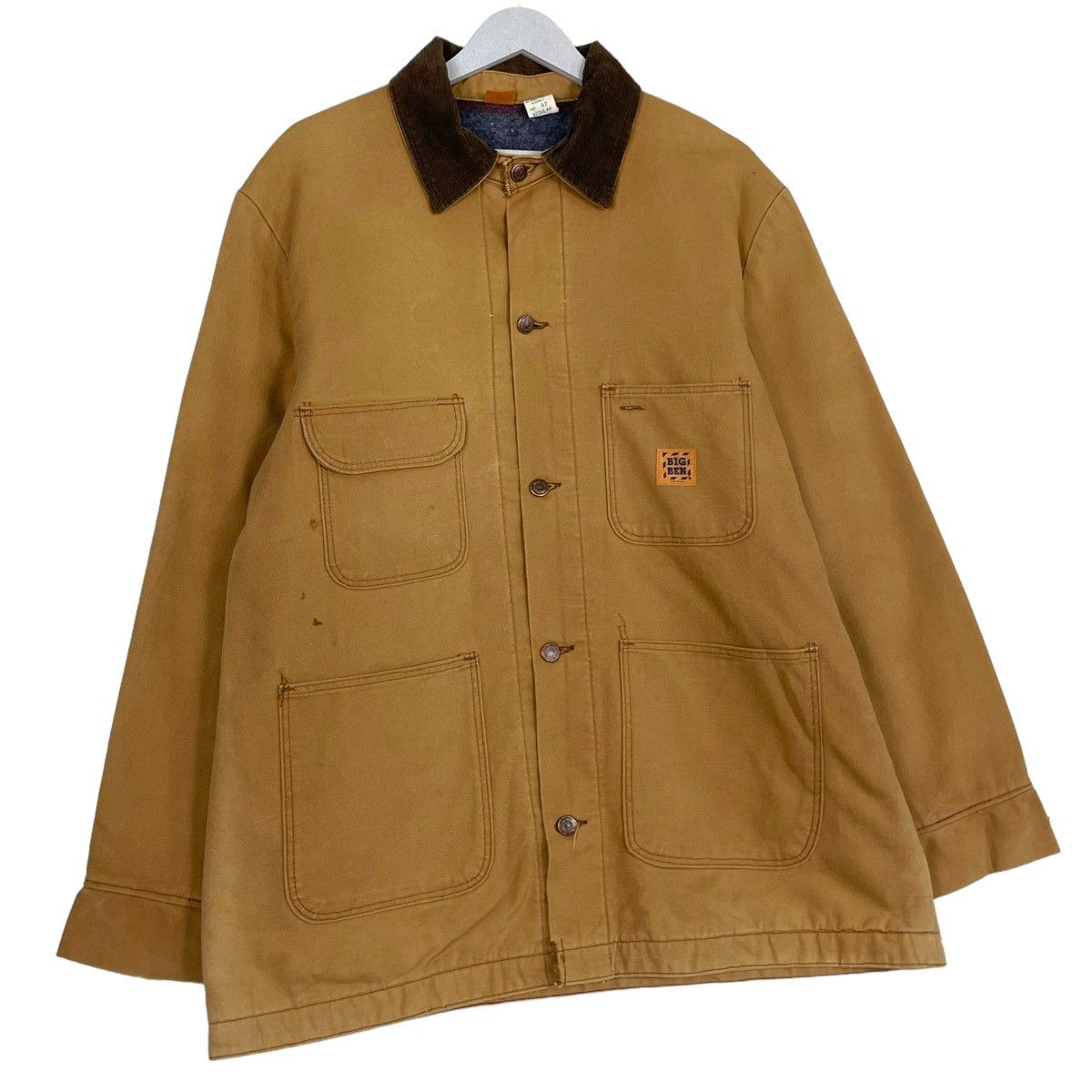 Vintage 💥90s BIG BEN CHORE BARN BLANKET CANVAS JACKET Size US L / EU 52-54 / 3 - 4 Thumbnail