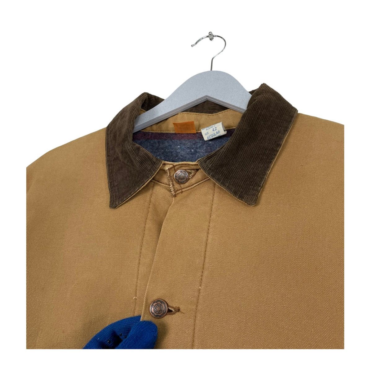 Vintage 💥90s BIG BEN CHORE BARN BLANKET CANVAS JACKET Size US L / EU 52-54 / 3 - 8 Thumbnail